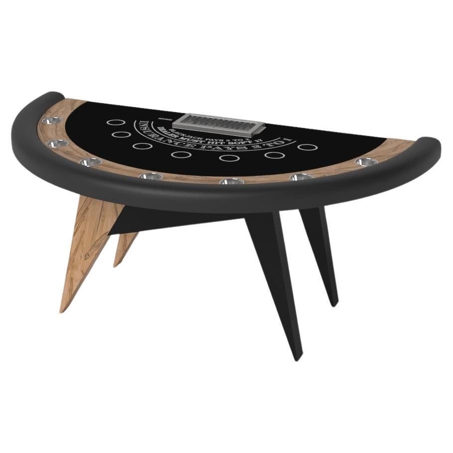 Elevate Customs Mantis Black Jack Tables / Solid Curly Maple Wood in 7'4" - USA For Sale