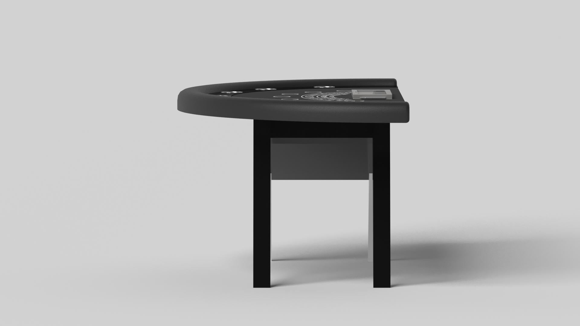 Moderne Elevate Customs Mantis tables Black Jack /Solid Pantone Black Color in 7'4