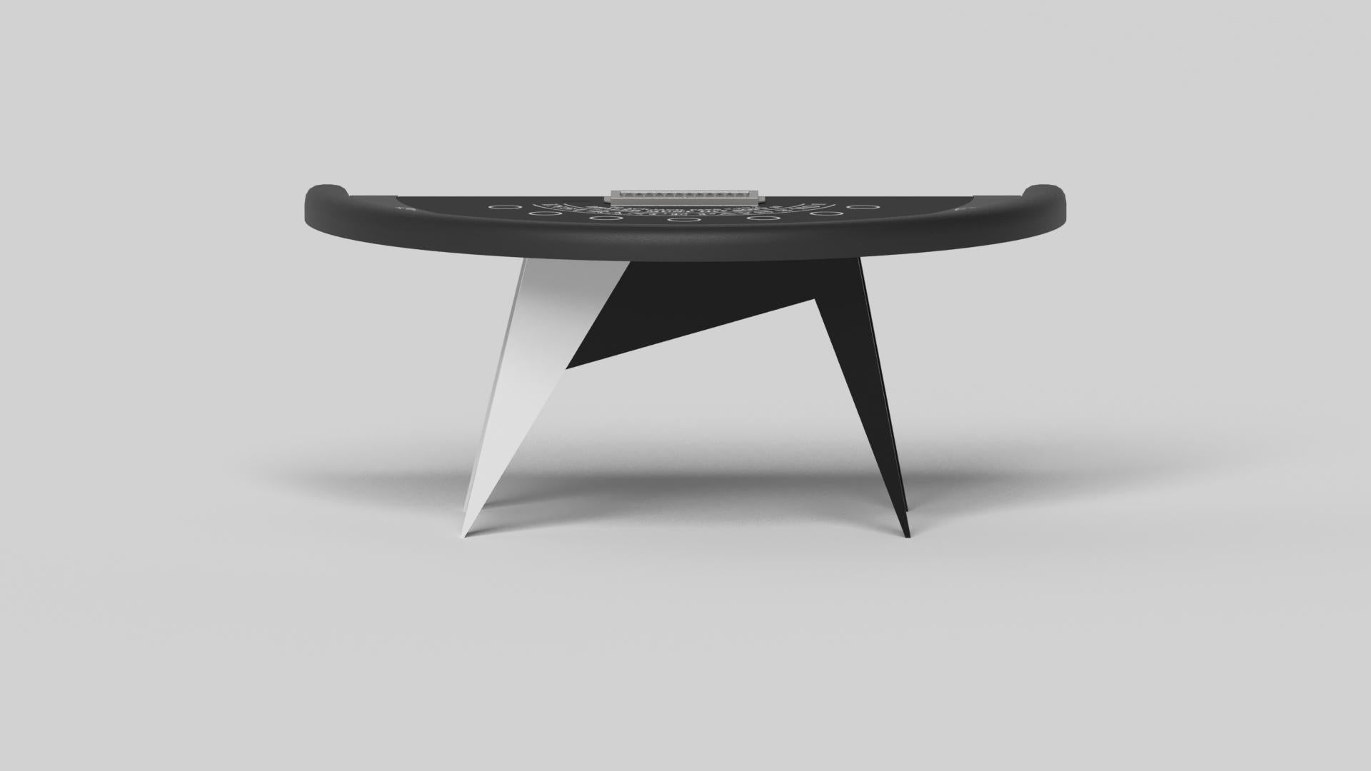 American Elevate Customs Mantis Black Jack Tables /Solid Pantone Black Color in 7'4