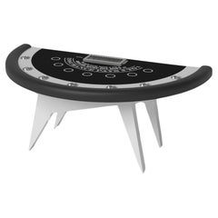 Elevate Customs Mantis tables Black Jack /Solid Pantone White Color in 7'4" -USA
