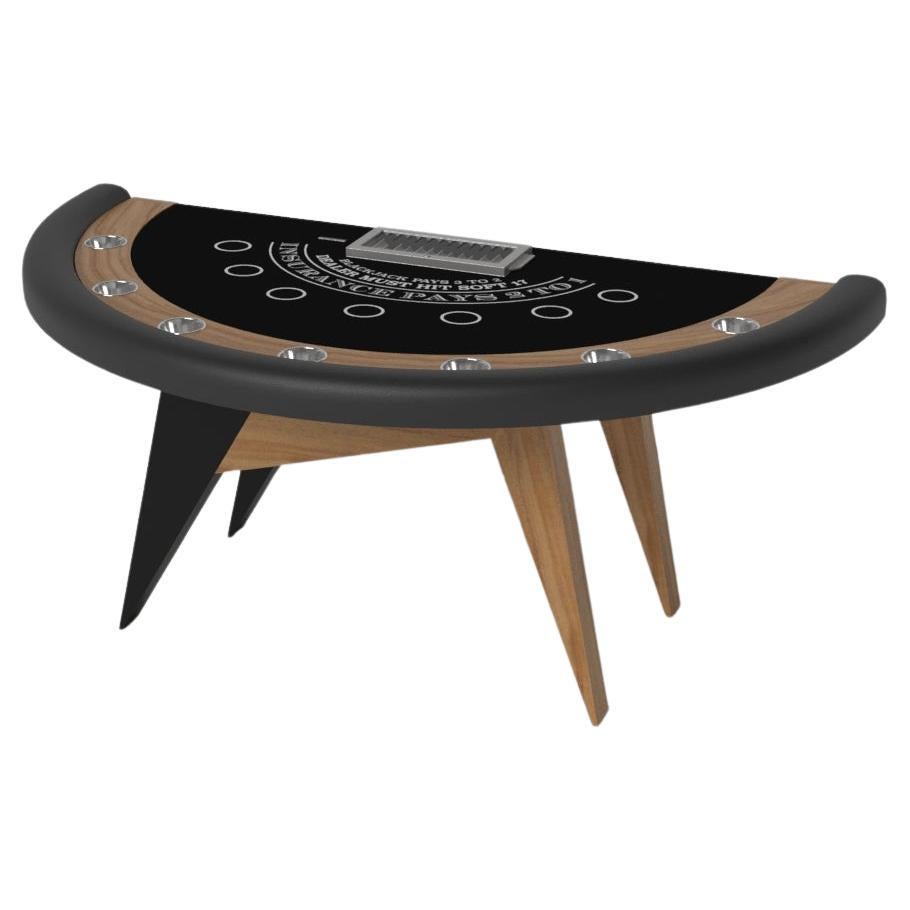 Elevate Customs Mantis Black Jack Tables / Solid Teak Wood in 7'4" - Made in USA For Sale