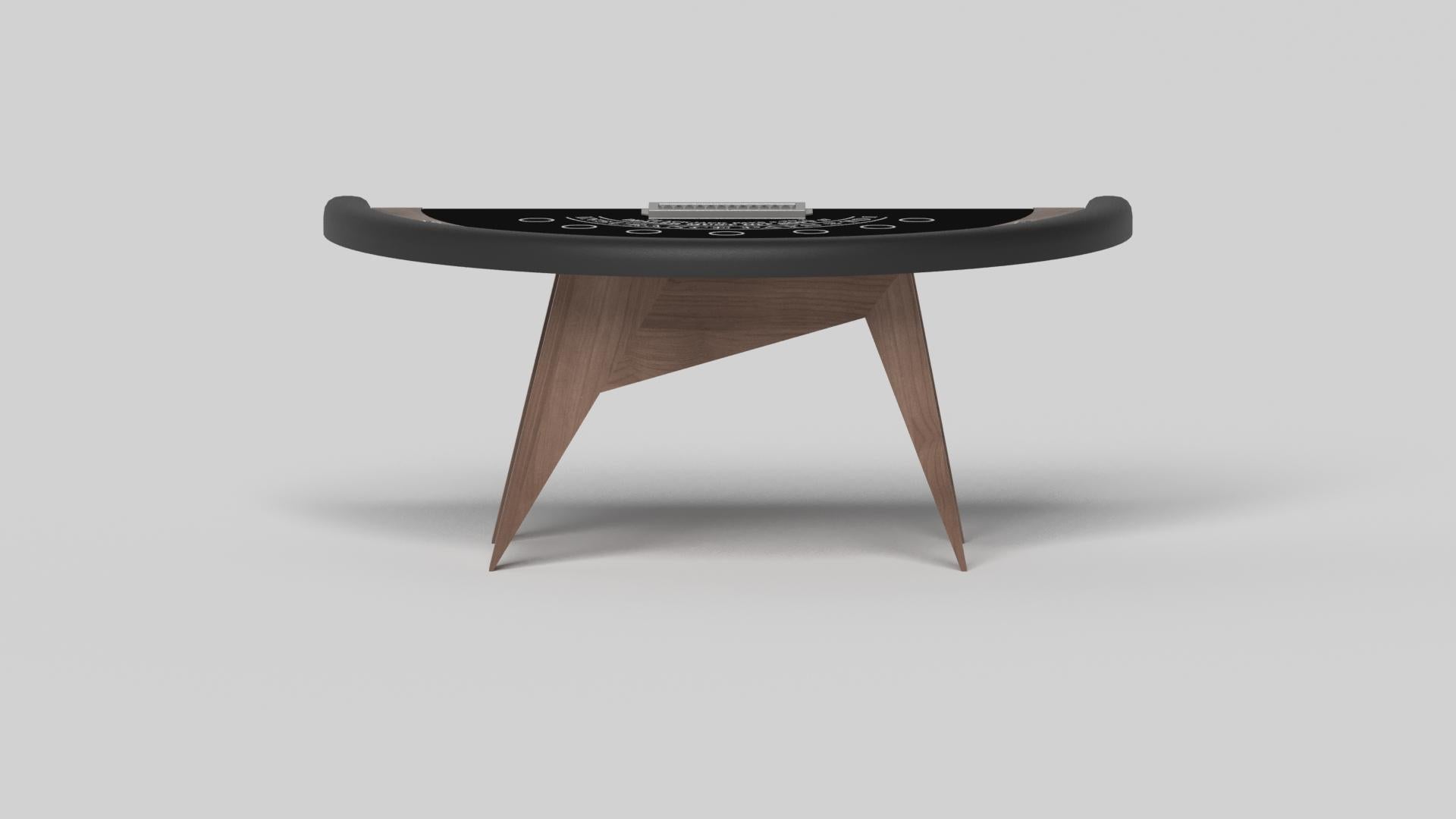 American Elevate Customs Mantis Black Jack Tables /Solid Walnut Wood in 7'4