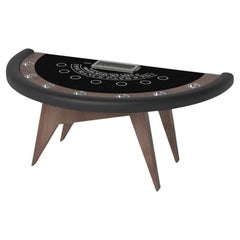 Elevate Customs Mantis Black Jack Tables/Solid Walnut Wood in 7'4" -Made in USA