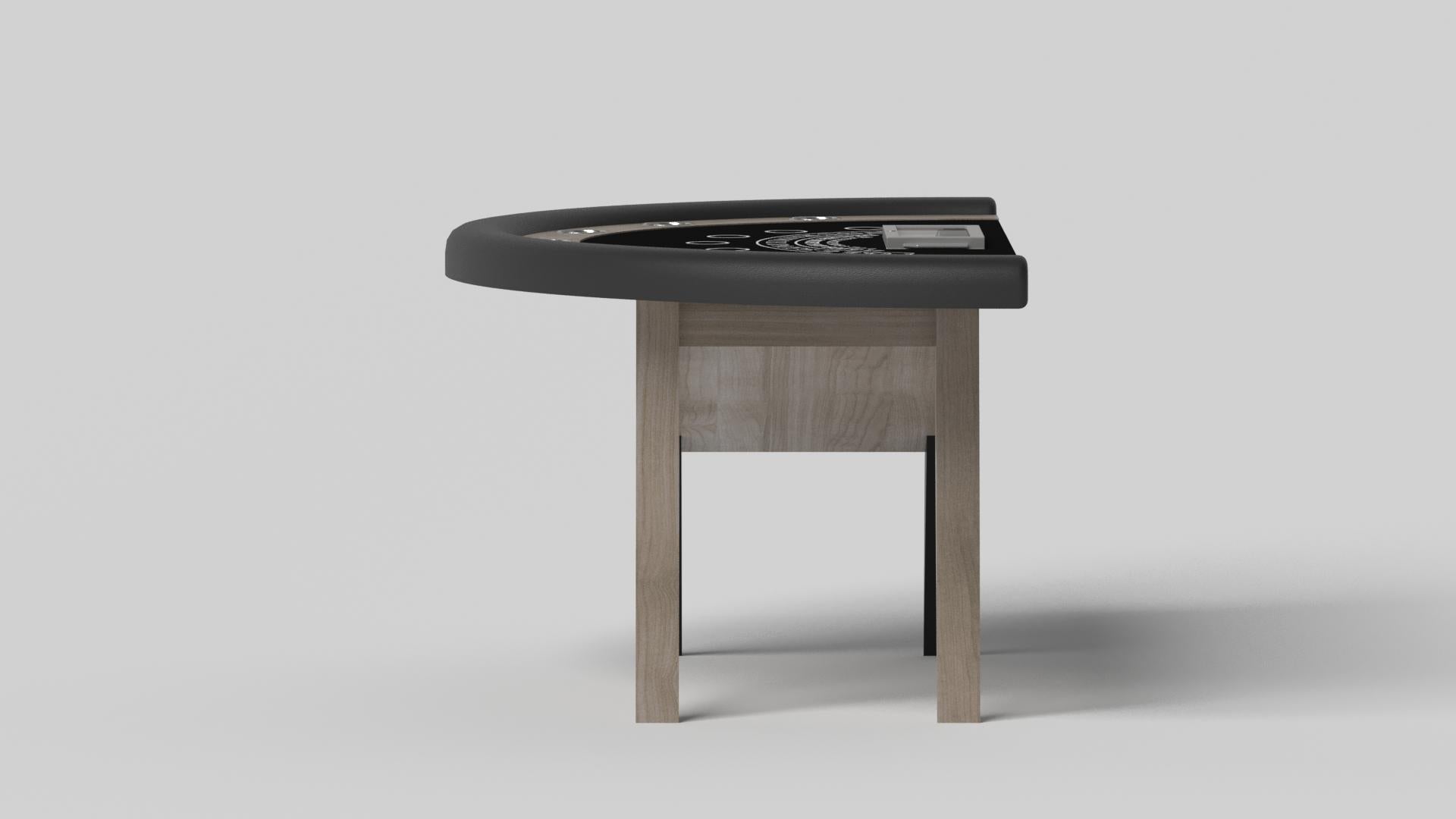Modern Elevate Customs Mantis Black Jack Tables / Solid White Oak Wood in 7'4