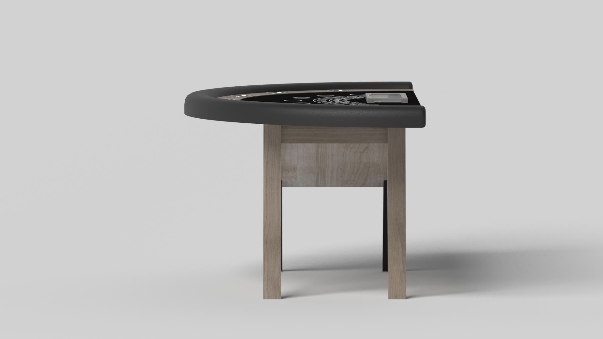 Moderne Elevate Customs Mantis Black Jack Tables / Bois de chêne blanc massif en 7'4