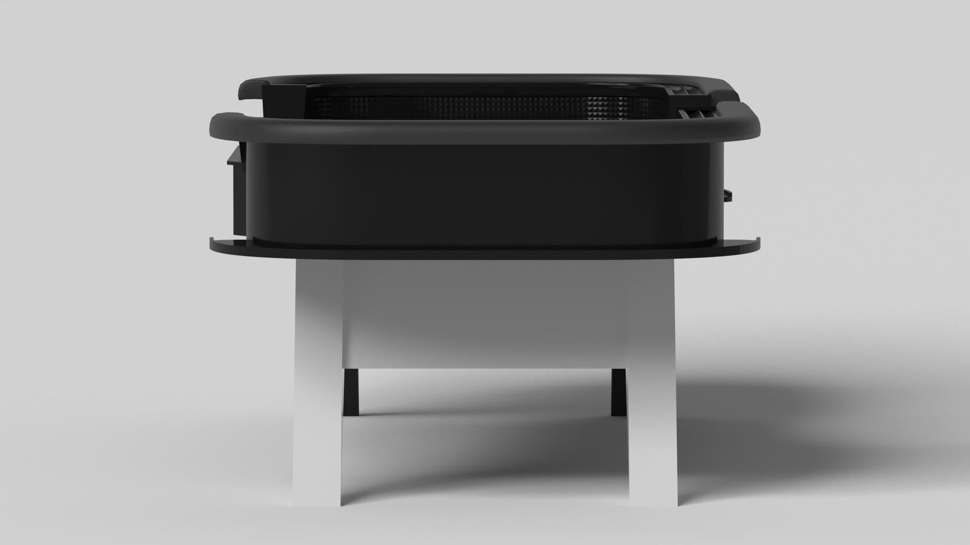 Modern Elevate Customs Mantis Craps Tables / Solid Pantone Black Color in 9'9