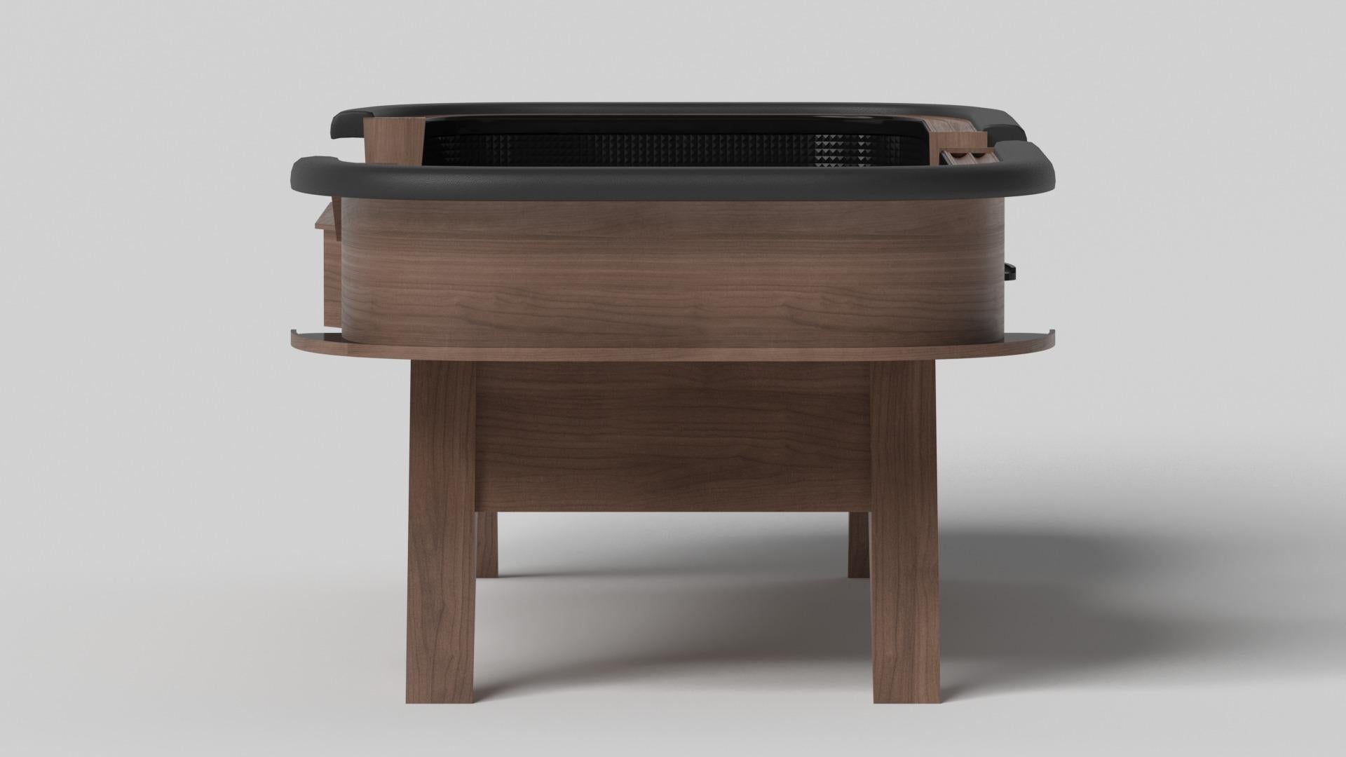 Moderne Elevate Customs Mantis Craps Tables / Solid Walnut Wood in 9'9
