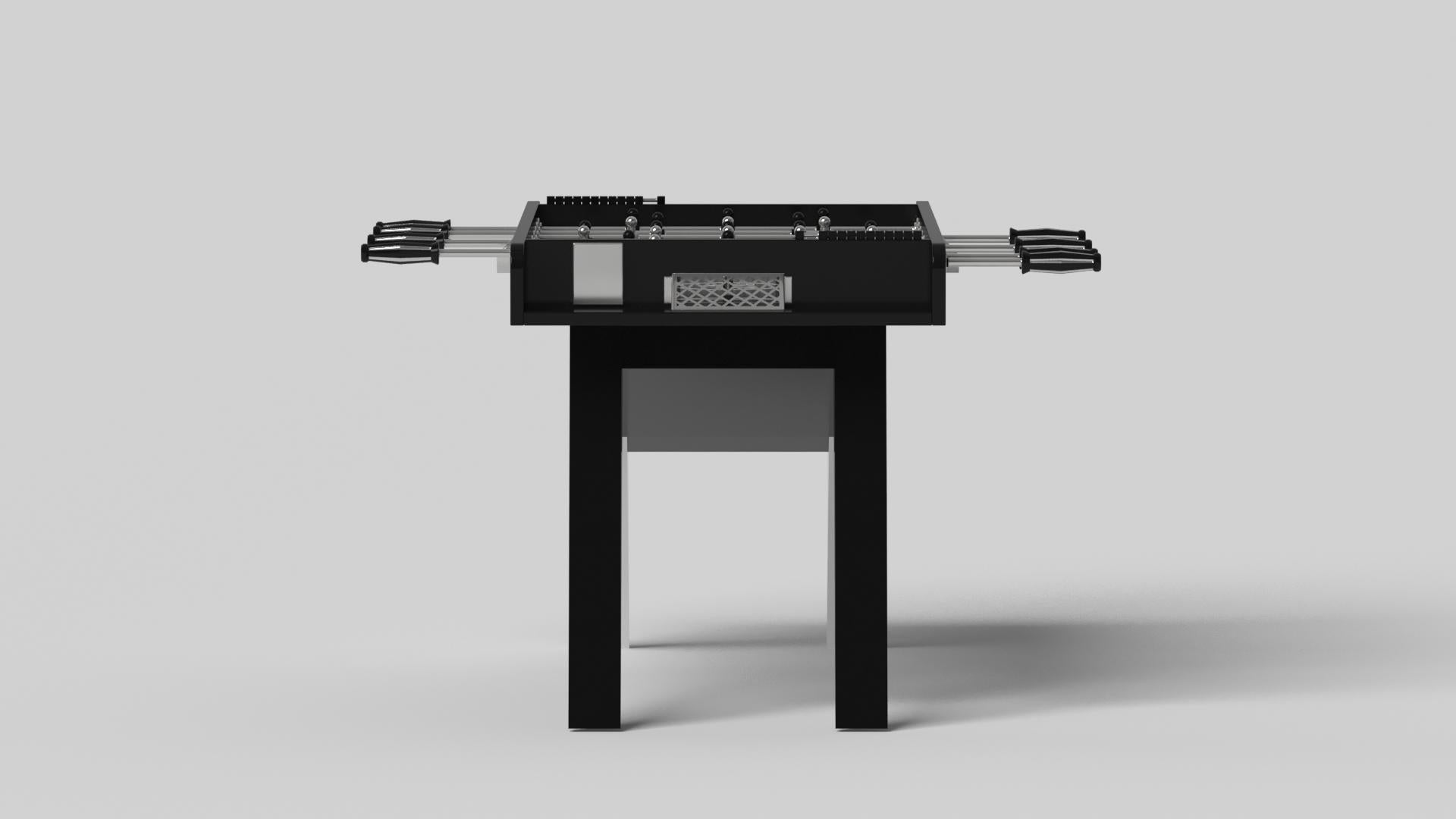Modern Elevate Customs Mantis Foosball Tables / Solid Pantone Black in 5' - Made in USA For Sale