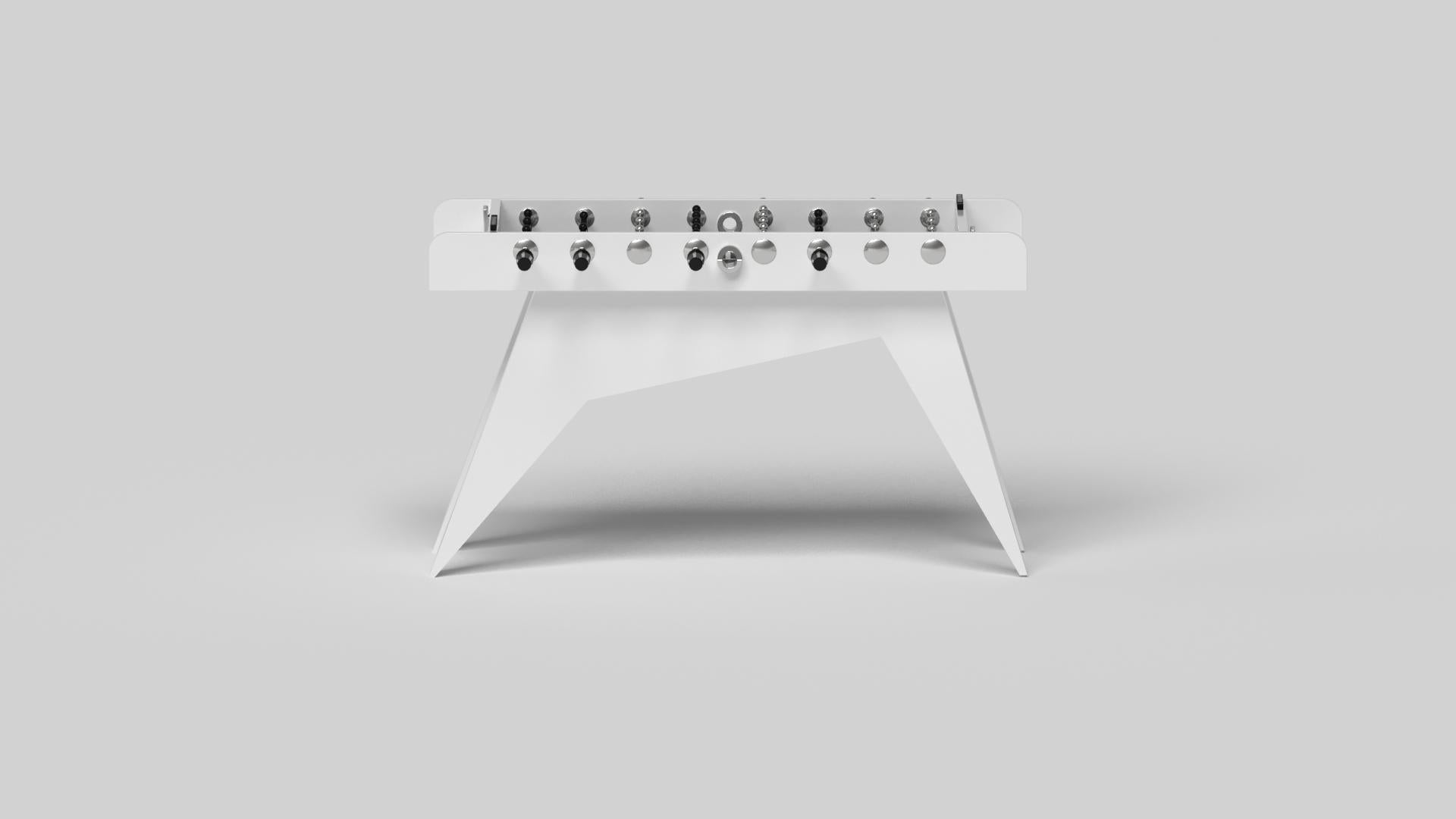 Hand-Crafted Elevate Customs Mantis Foosball Tables / Solid Pantone White in 5' - Made in USA For Sale