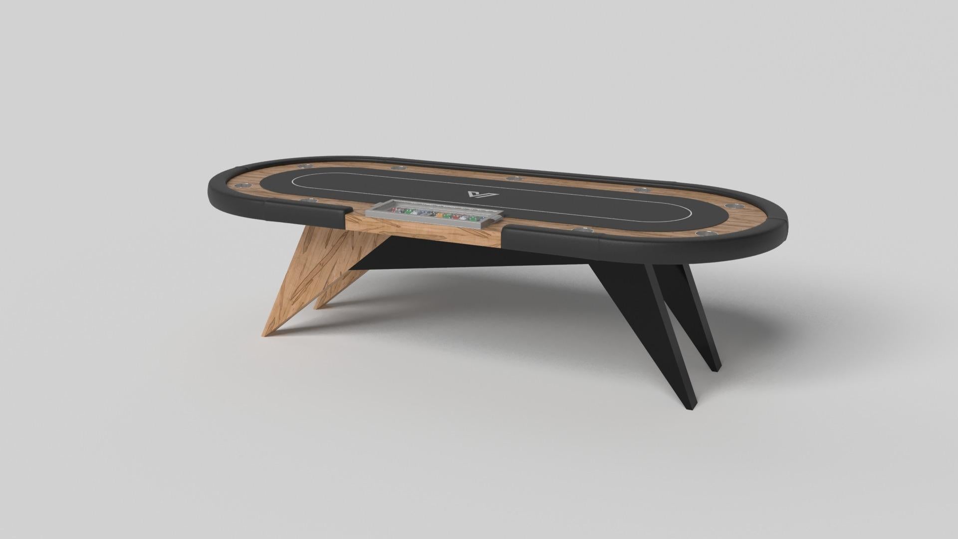 American Elevate Customs Mantis Poker Tables /Solid Curly Maple Wood in 8'8