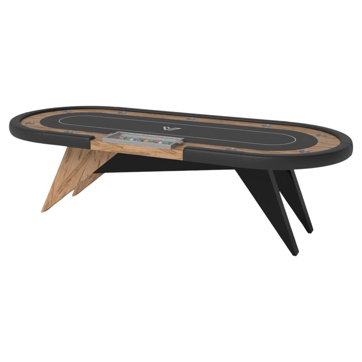 Elevate Customs Mantis Poker Tables /Solid Curly Maple Wood in 8'8" -Made in USA For Sale