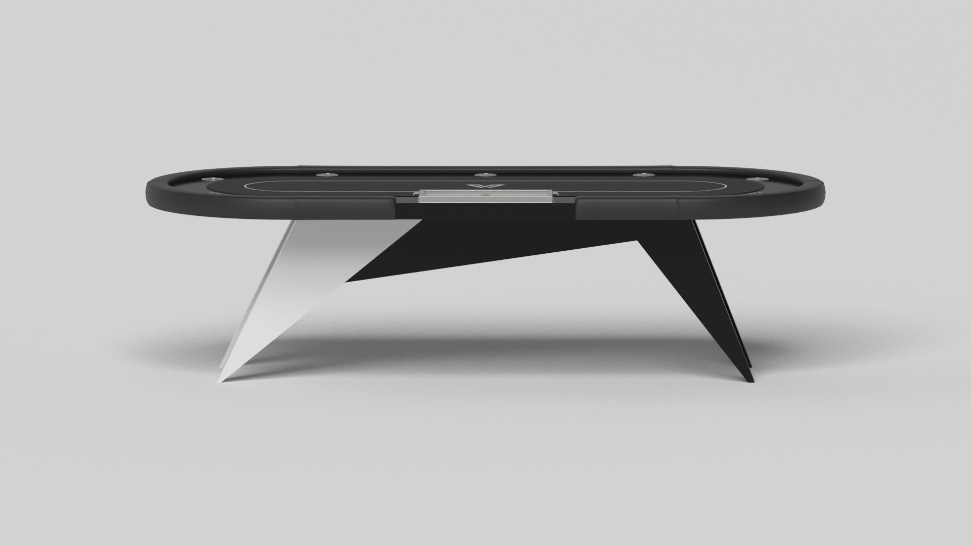 American Elevate Customs Mantis Poker Tables / Solid Pantone Black Color in 8'8