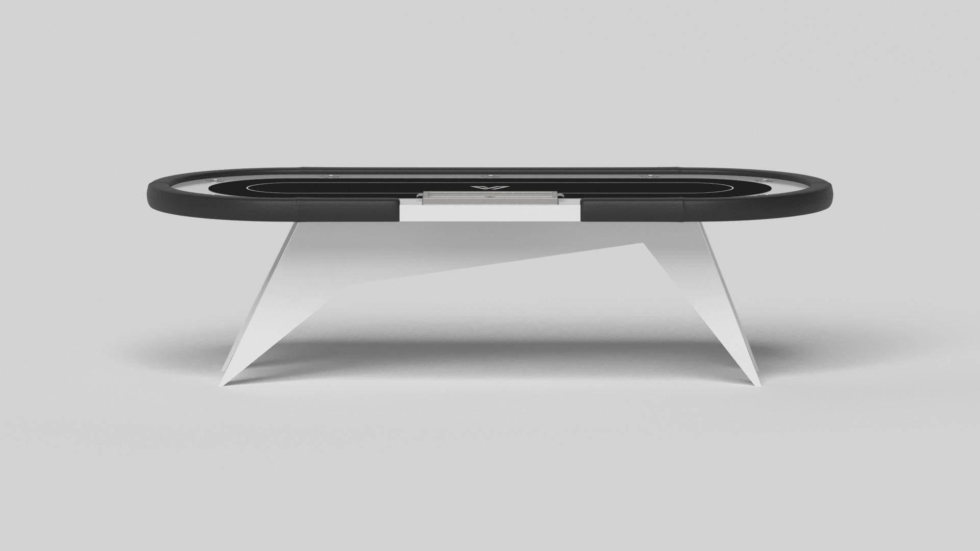 American Elevate Customs Mantis Poker Tables / Solid Pantone White Color in 8'8