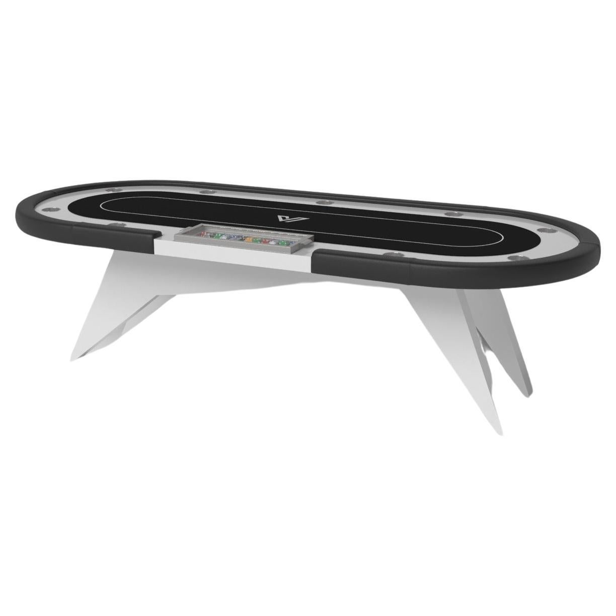 Elevate Customs Mantis Poker-Tische / massive Pantone Weiß Farbe in 8'8" - USA
