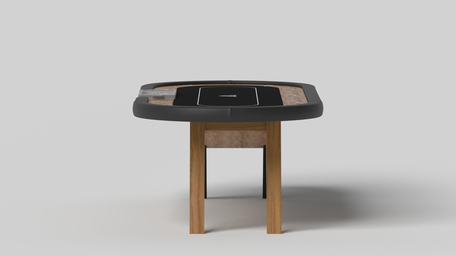 Modern Elevate Customs Mantis Poker Tables / Solid Teak Wood in 8'8