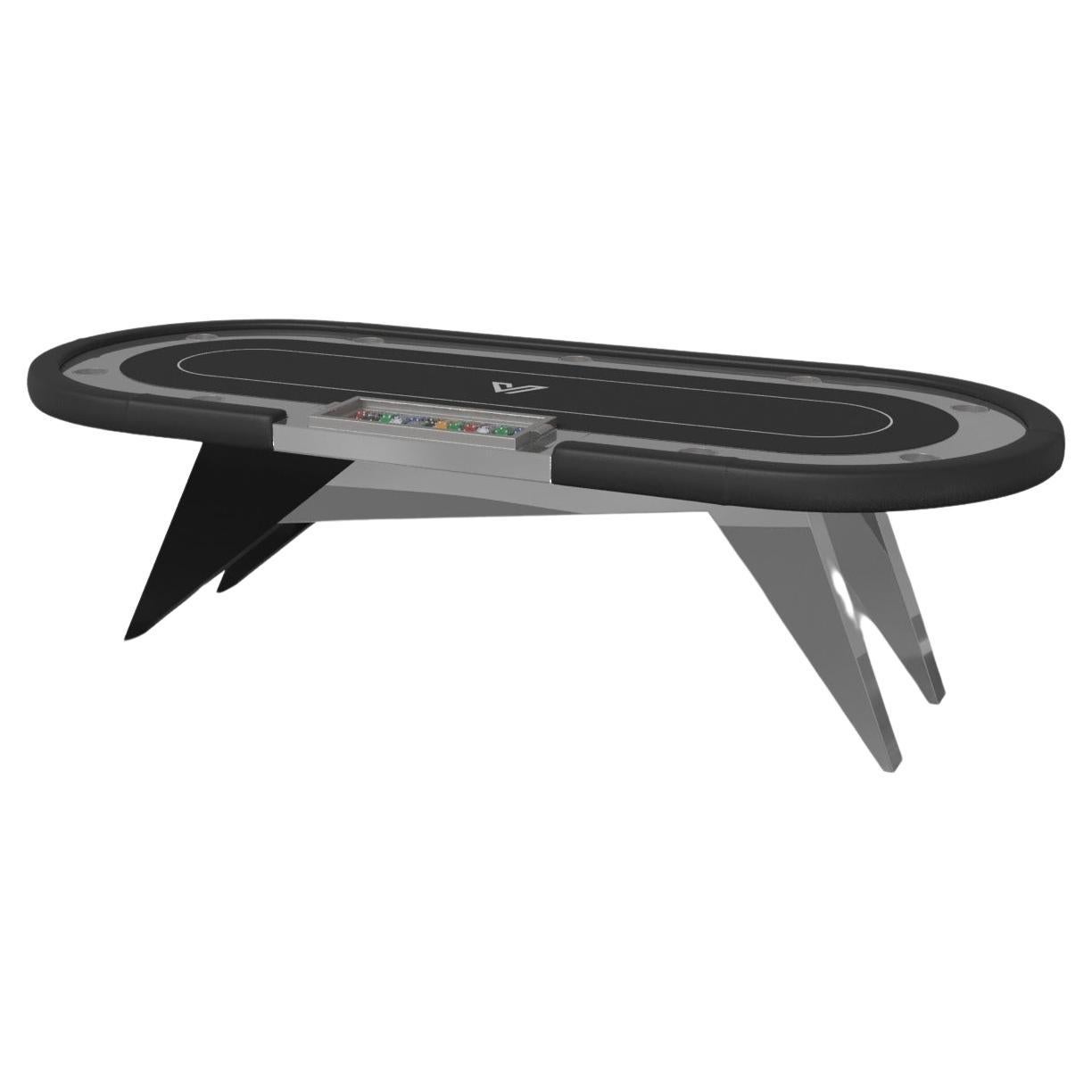 Elevate Customs Mantis Poker Tables / Stainless Steel Sheet Metal in 8'8" - USA For Sale