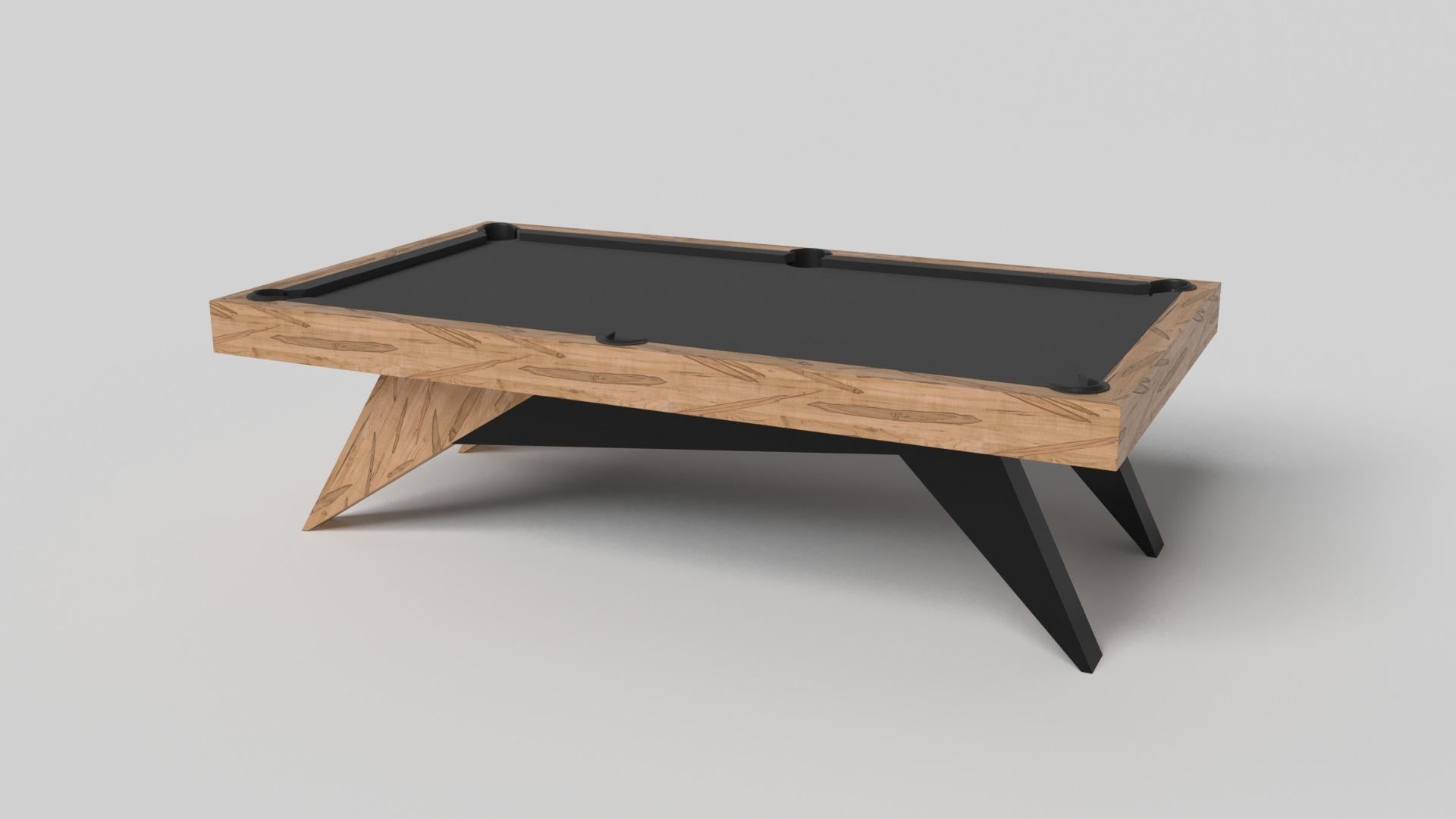 Américain Table de billard Mantis de Elevate Customs / Bois d'érable madré massif en 8.5' - Made in USA en vente