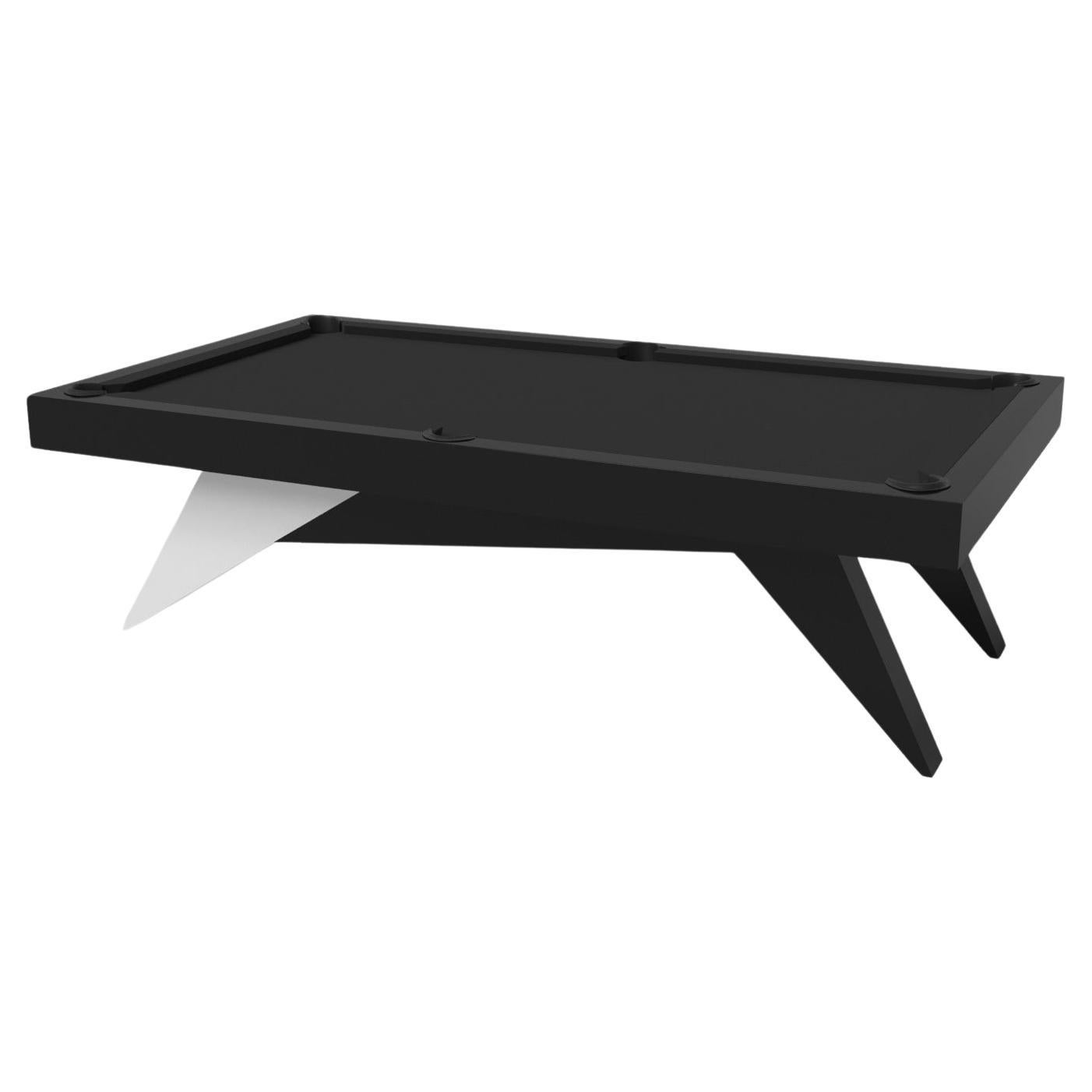Elevate Customs Mantis Pool Table / Solid Pantone Black in 8.5' - Made in USA For Sale