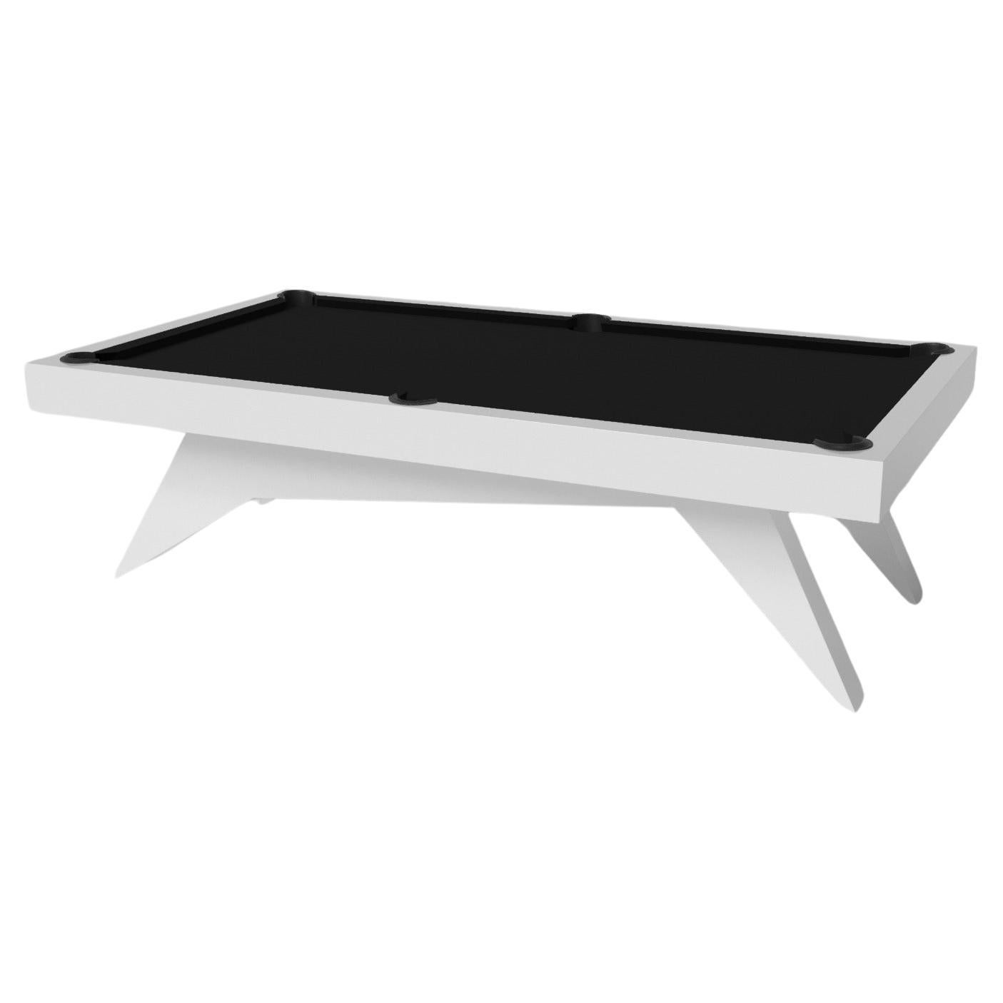Elevate Customs Mantis Pool Table / Solid Pantone White in 8.5' - Made in USA