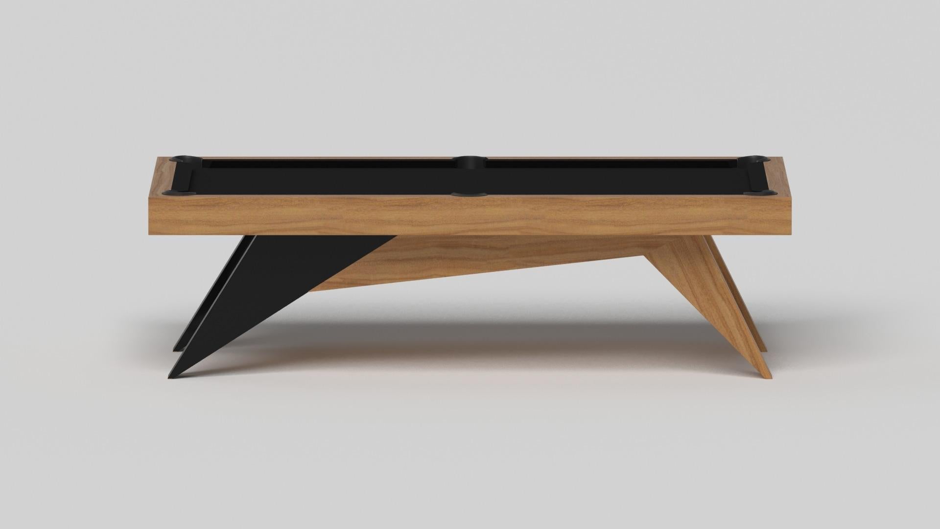 Américain Elevate Customs Mantis Pool Table / Solid Teak Wood in 8.5' - Made in USA en vente