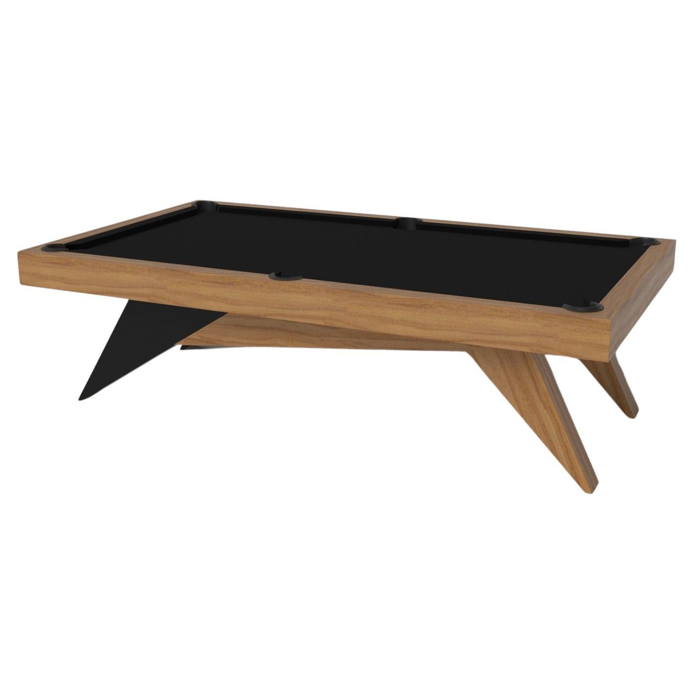 Elevate Customs Mantis Pool Table / Solid Teak Wood in 8.5' - Made in USA en vente