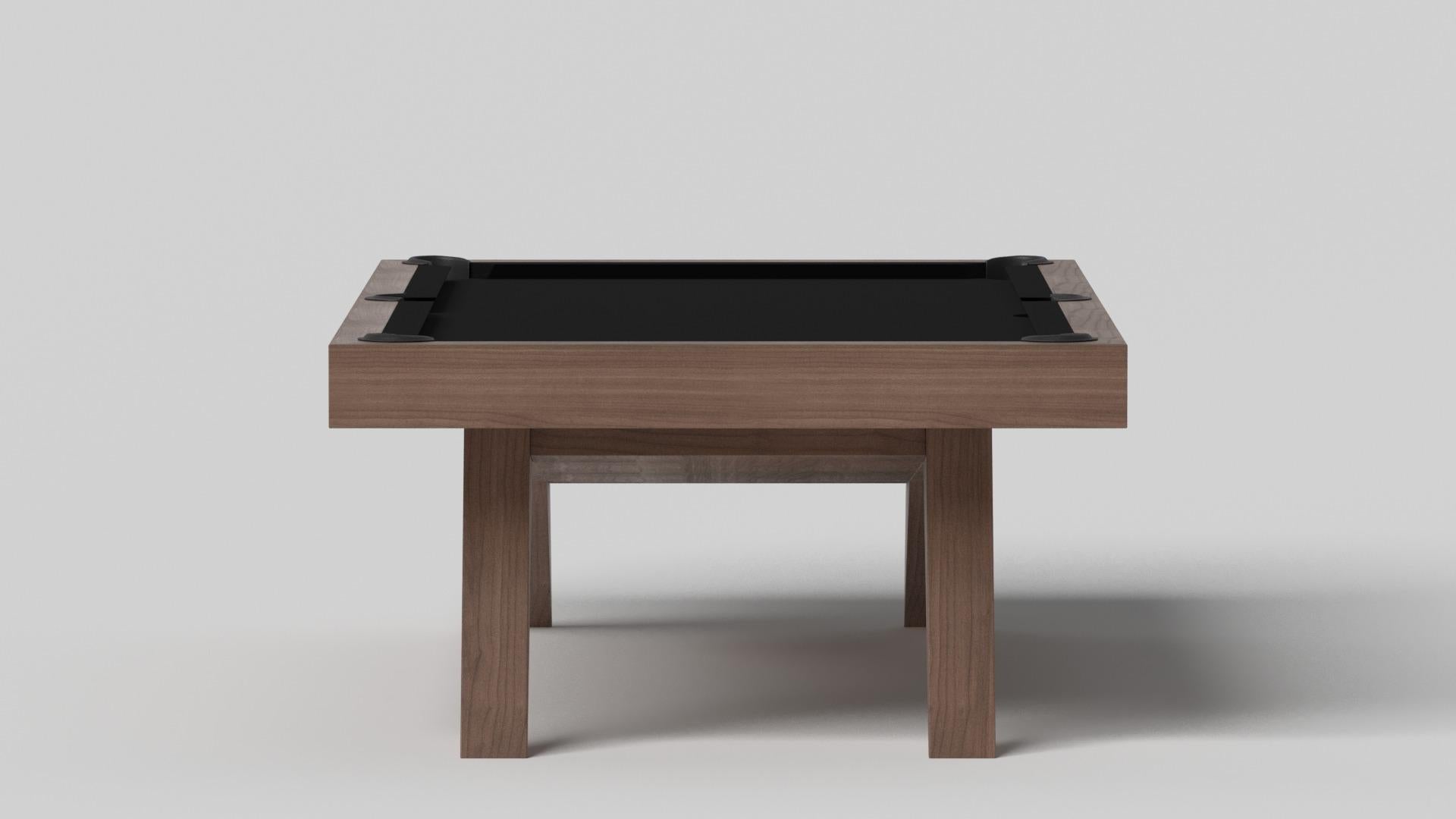 Modern Elevate Customs Mantis Pool Table / Solid Walnut Wood in 7'/8' - Made in USA For Sale