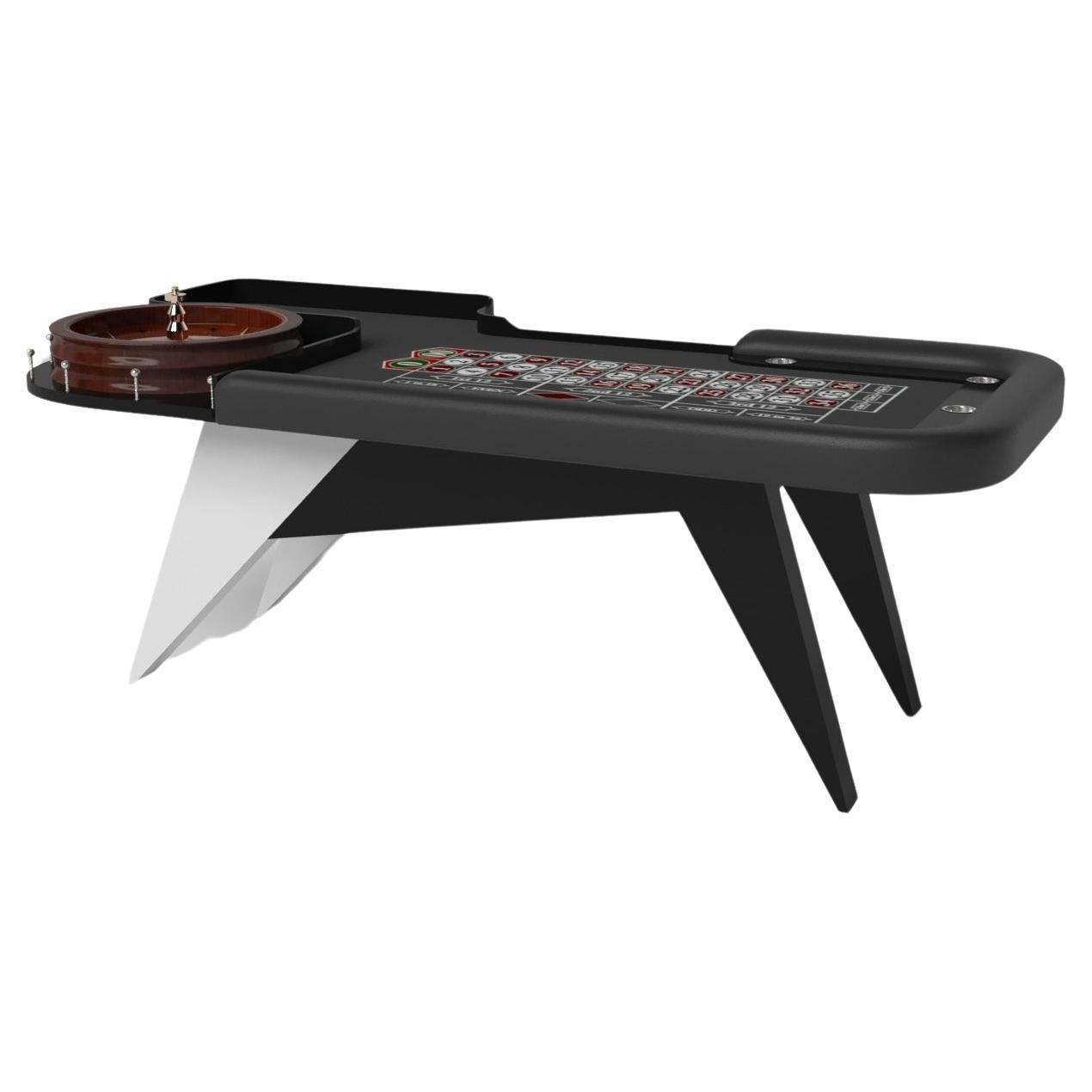 Elevate Customs Mantis Roulette Tables / Solid Pantone Black Color in 8'2" - USA For Sale