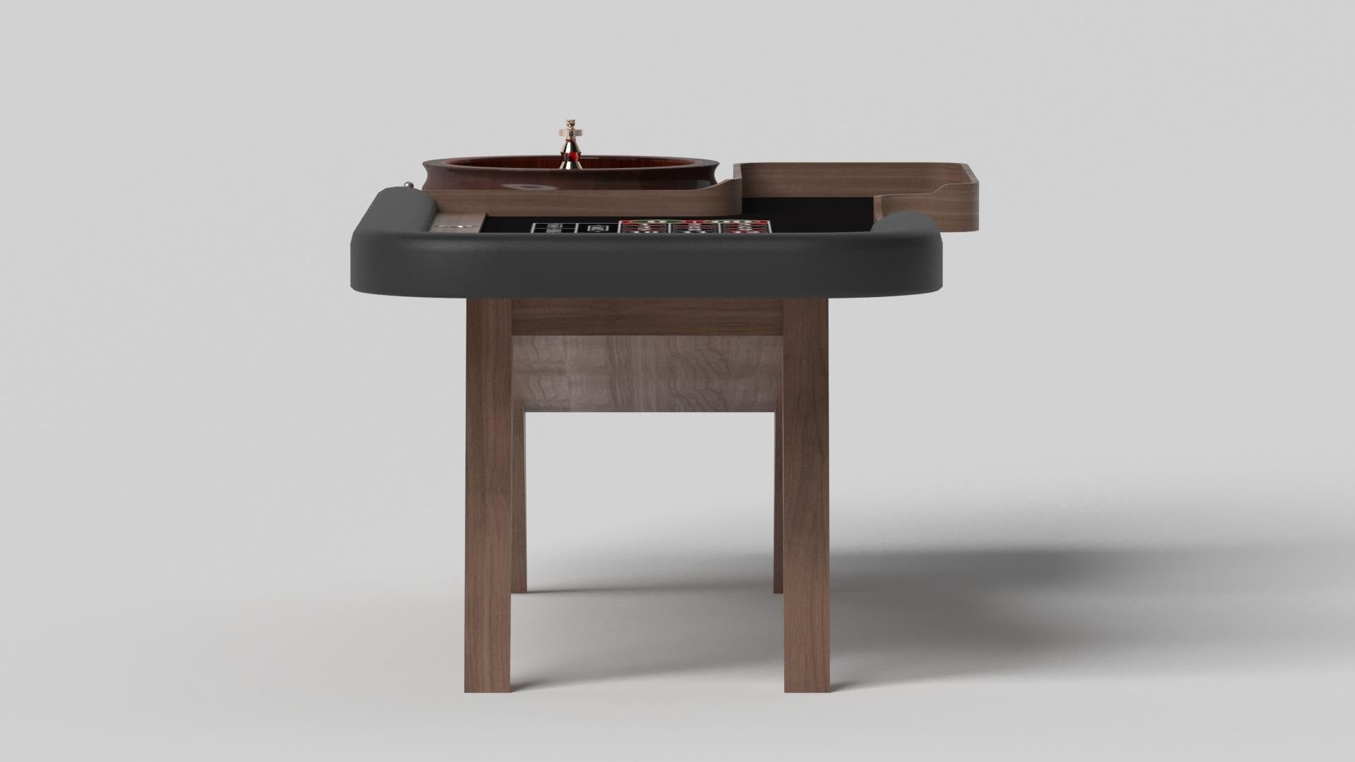 Moderne Elevate Customs Mantis Roulette Tables / Solid Walnut Wood in 8'2