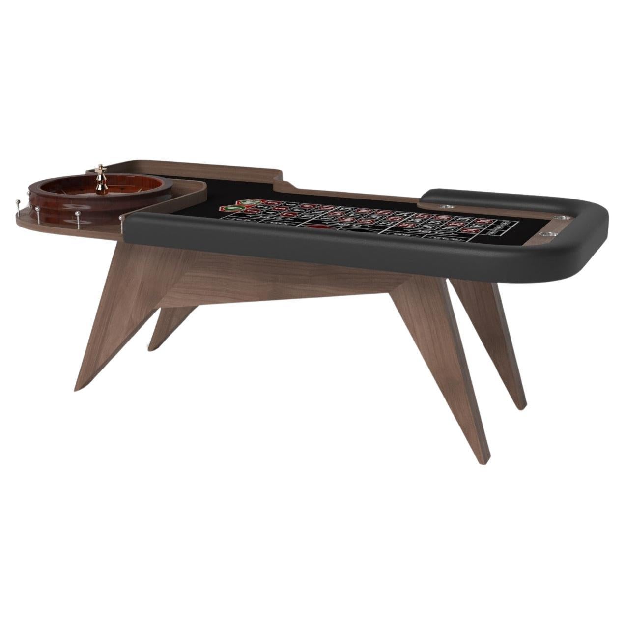 Elevate Customs Mantis Roulette Tables / Solid Walnut Wood in 8'2" - Made in USA en vente