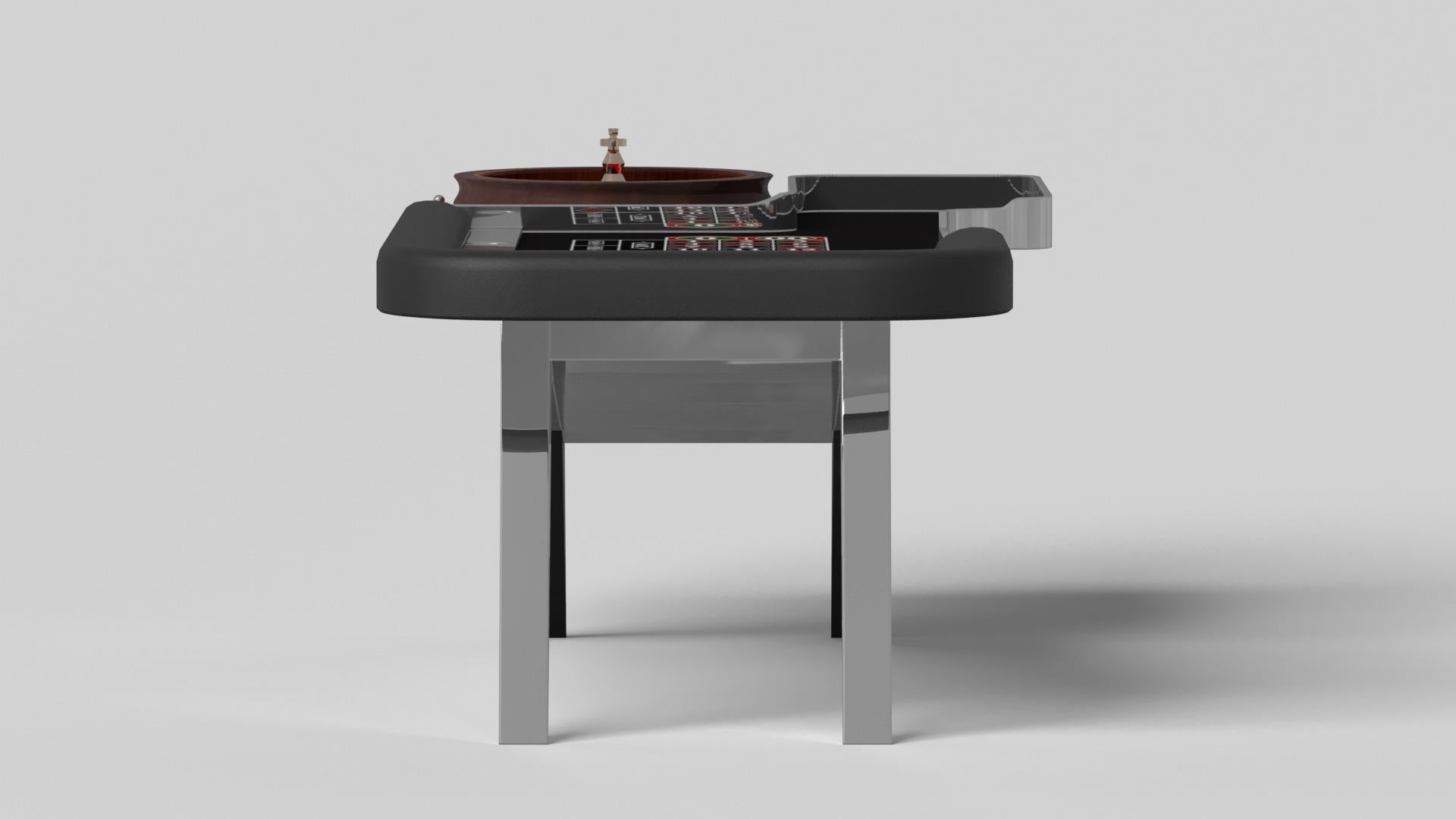 Modern Elevate Customs Mantis Roulette Tables /Stainless Steel Sheet Metal in 8'2