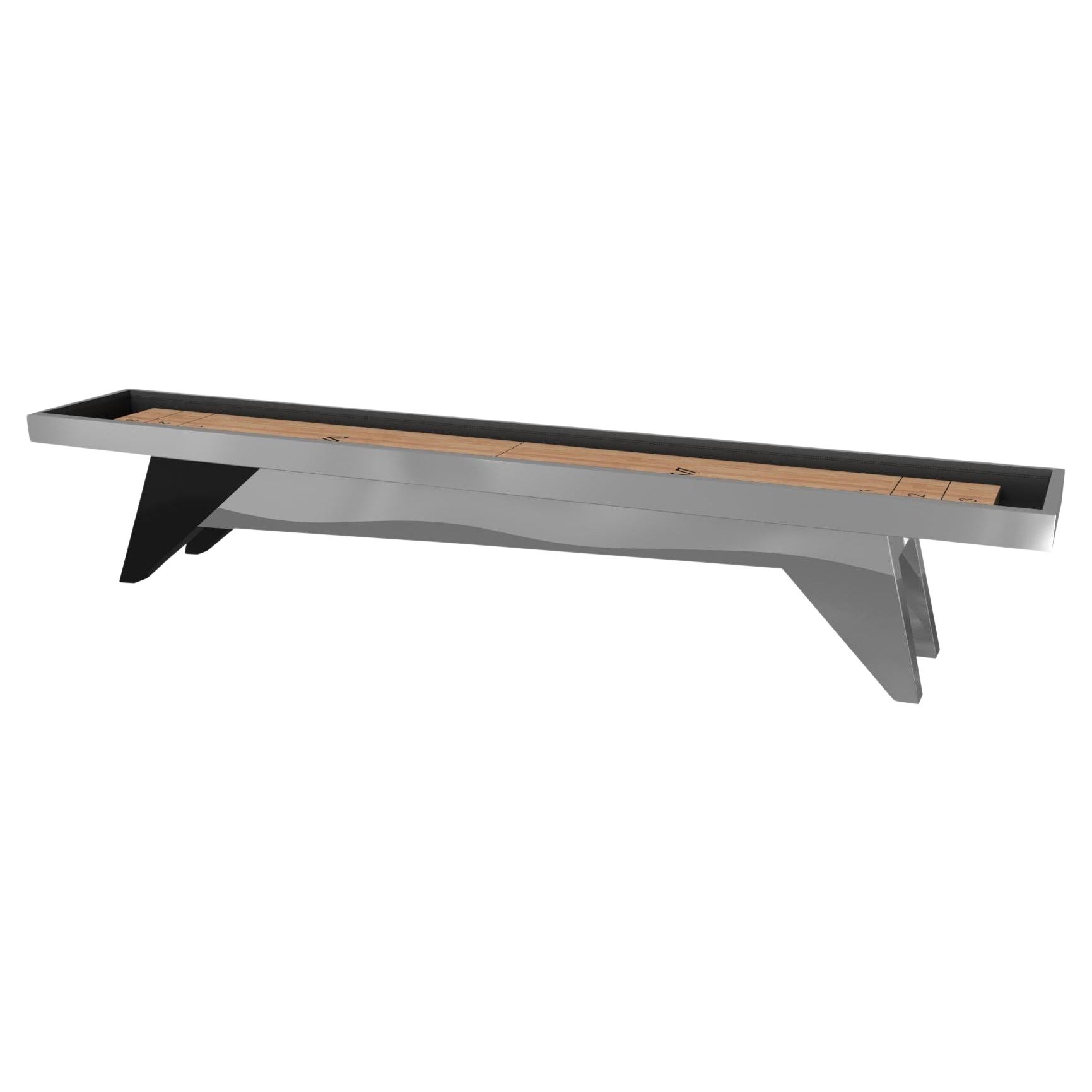 Elevate Customs Mantis Shuffleboard Table/Stainless Steel Sheet Metal in 16'-USA For Sale