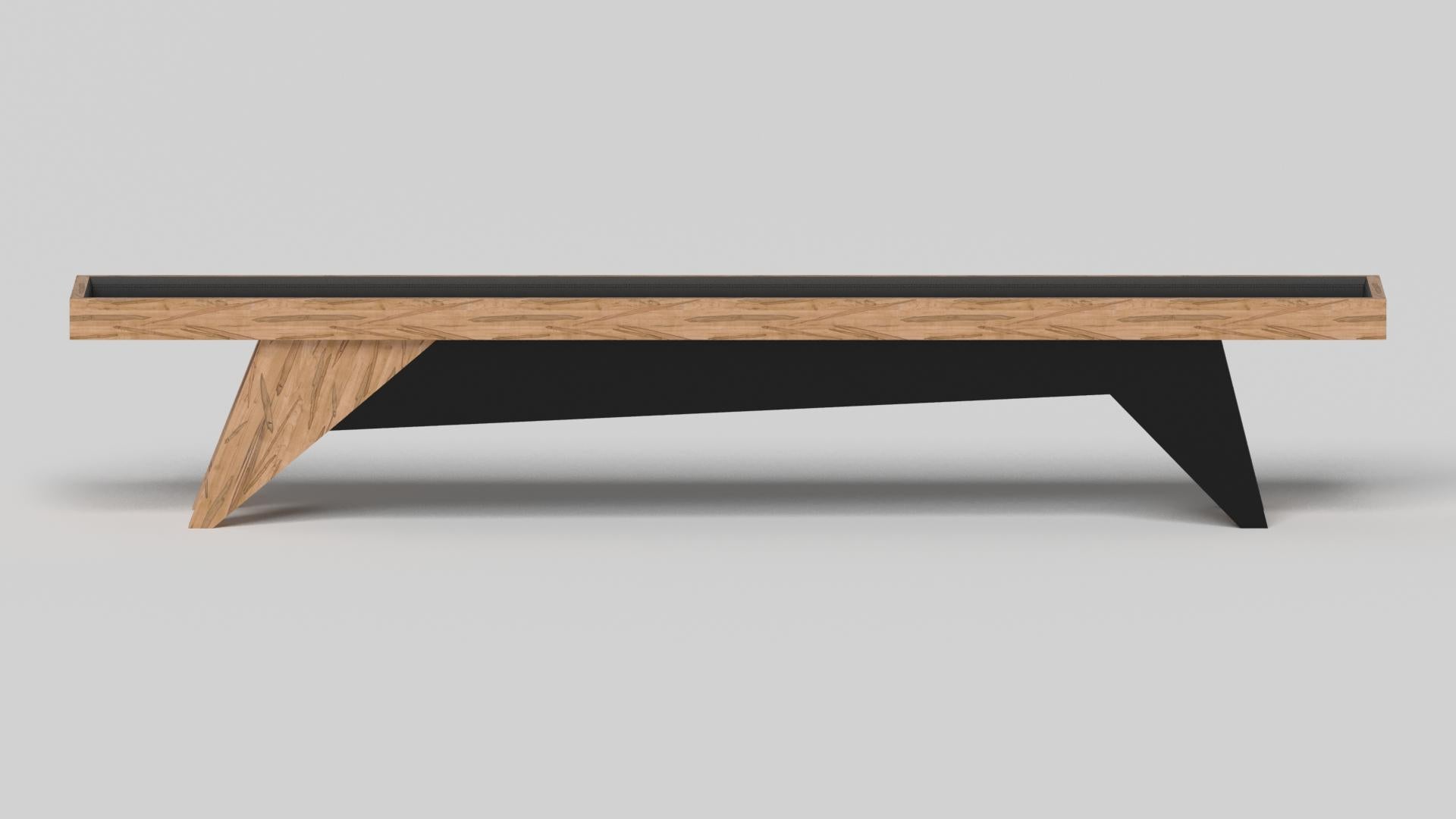 American Elevate Customs Mantis Shuffleboard Tables / Solid Curly Maple Wood in 9' - USA For Sale