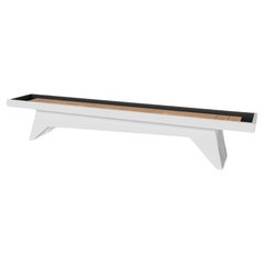 Elevate Customs Mantis Shuffleboard-Tische /Solid Pantone Weiß Farbe in 12'-USA