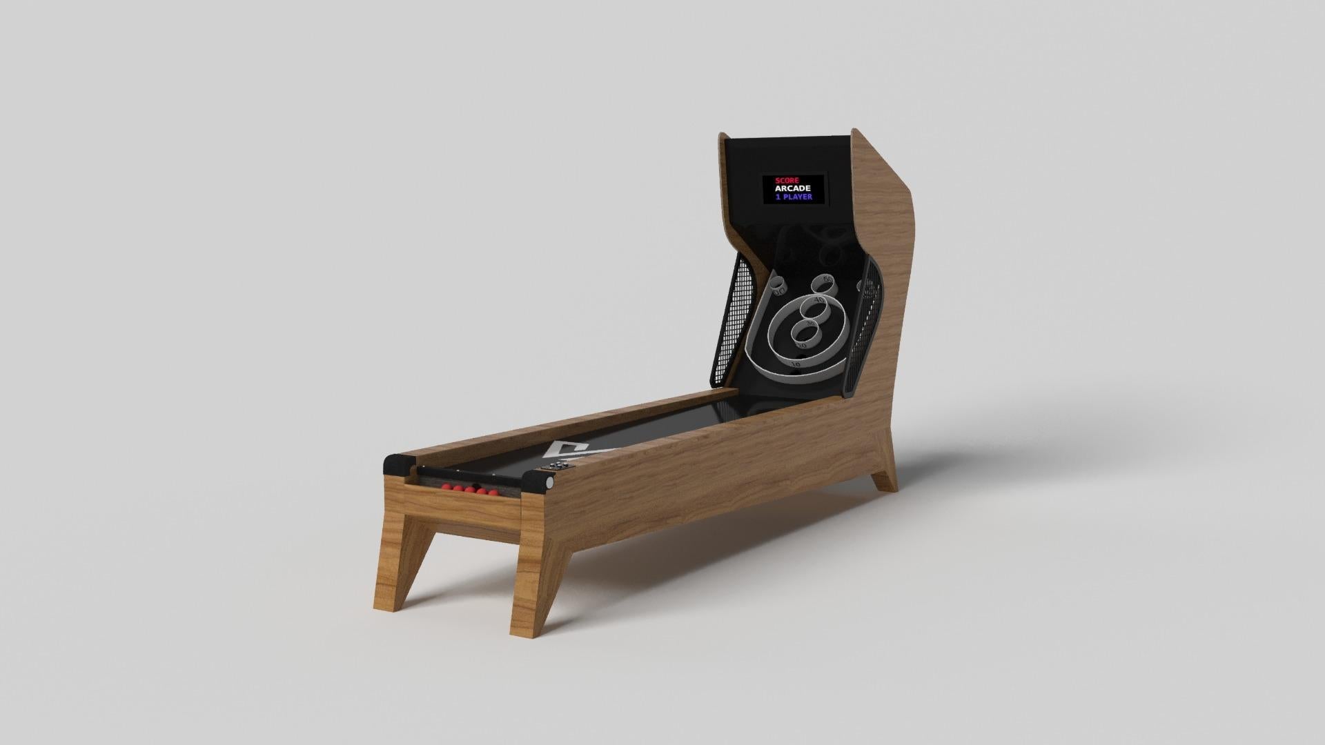 Semplice ma sofisticato, il gioco del piattello Mantis dà un tocco di freschezza e modernità a un design classico. Gli angoli acuti e le gambe affusolate garantiscono un'elegante stabilità, mentre i componenti digitali integrati aggiungono un'aria