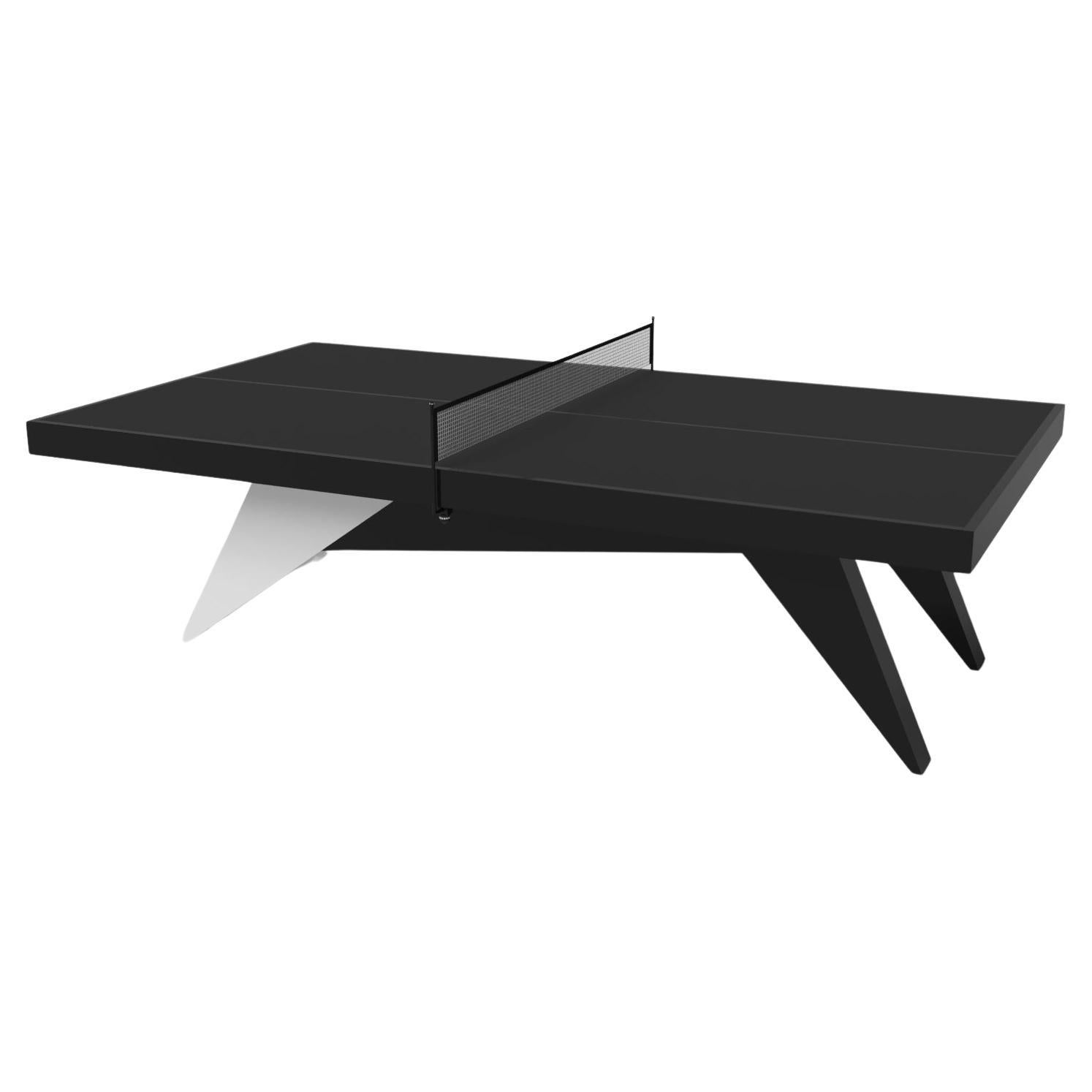 Elevate Customs Mantis Tennis Table / Solid Pantone Black in 9' - Made in USA For Sale