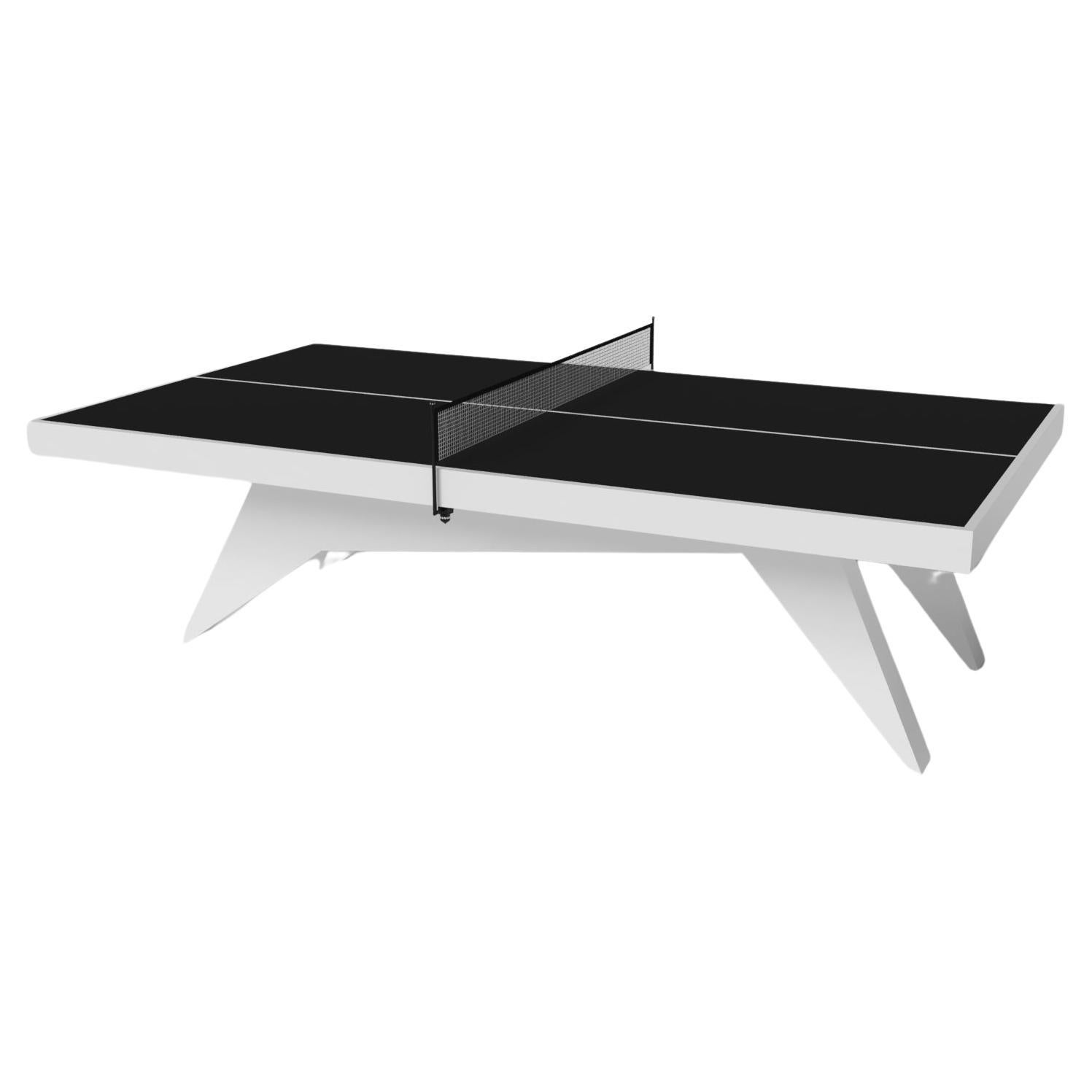 Elevate Customs Mantis Tennis Table / Solid Pantone White in 9' - Made in USA