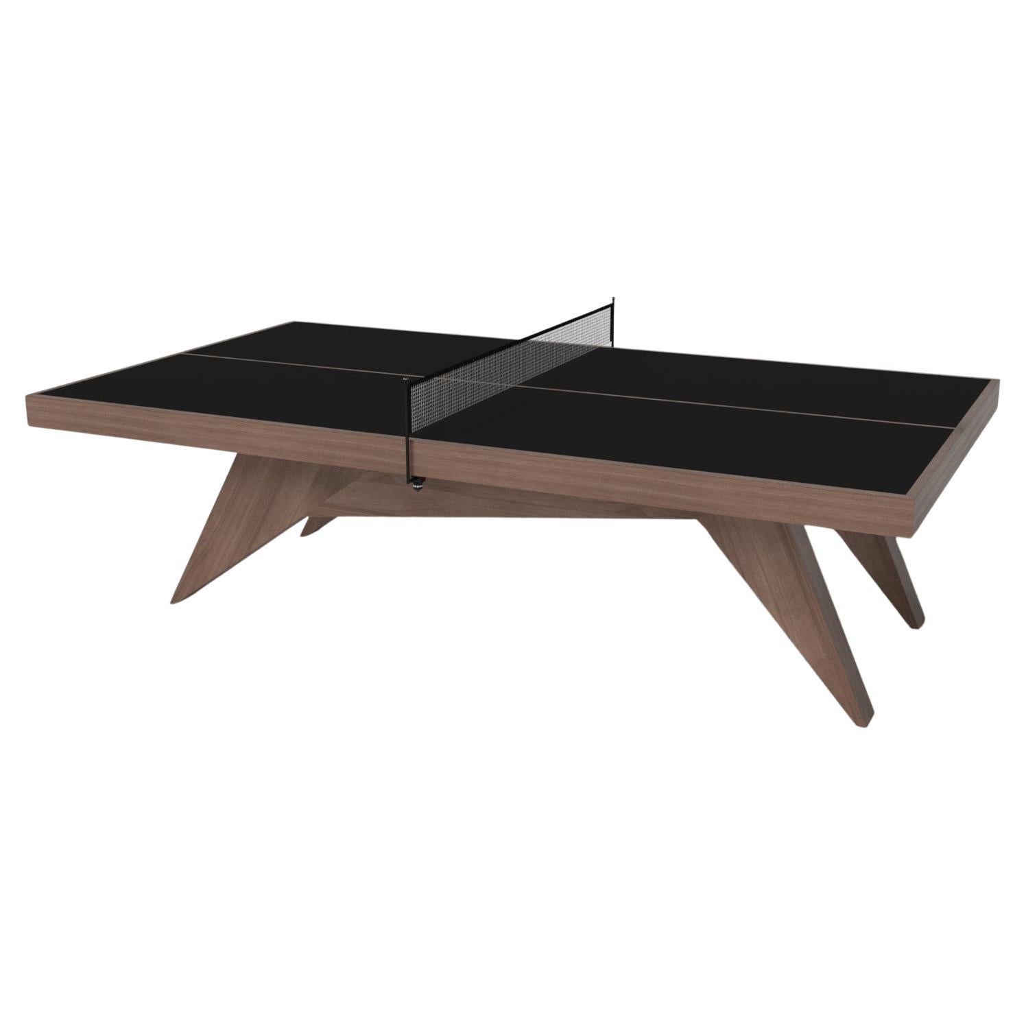Elevate Customs Mantis Tennis Table / Solid Walnut Wood in 9' - Made in USA For Sale