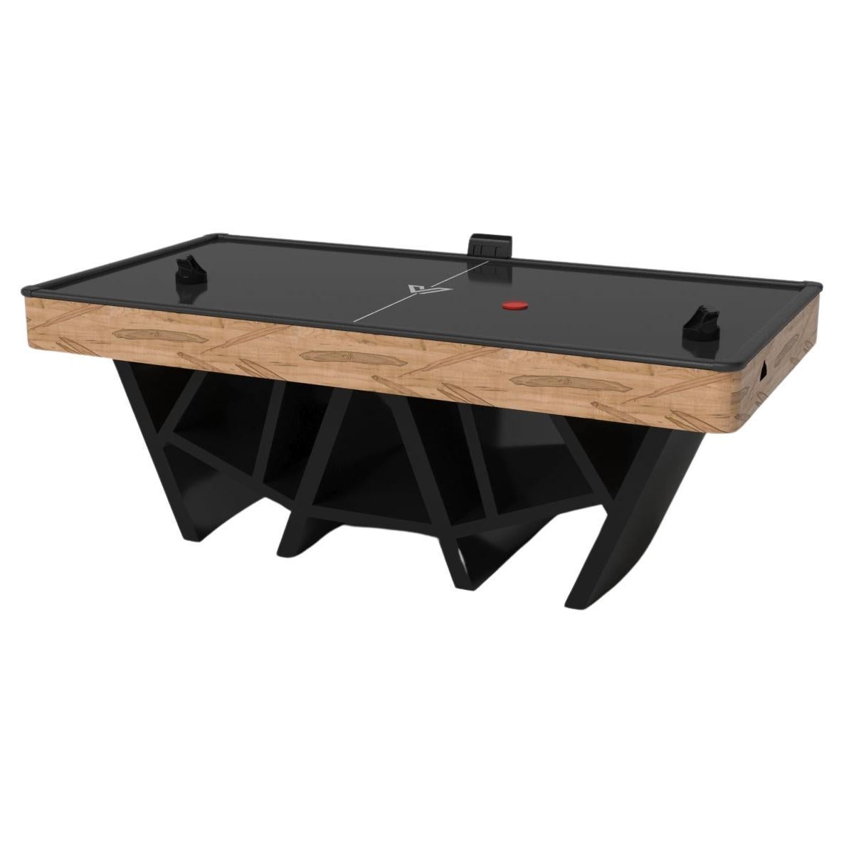 Elevate Customs Maze Air Hockey Tables /Solid Curly Maple Wood in 7'-Made in USA For Sale