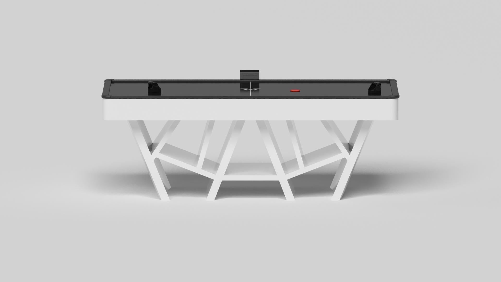 American Elevate Customs Maze Air Hockey Tables / Solid Pantone White in 7' - Made in USA For Sale