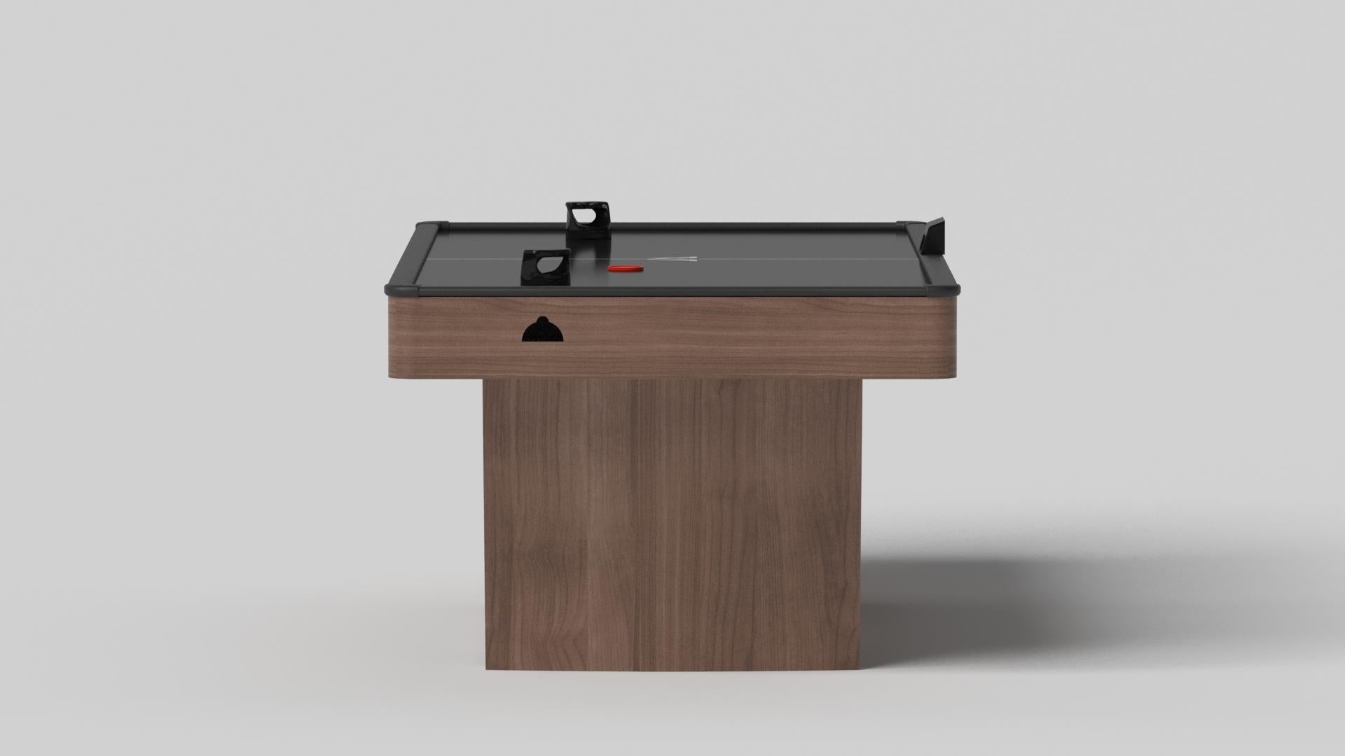 Modern Elevate Customs Maze Air Hockey Tables / Solid Walnut Wood in 7' - Made in USA For Sale