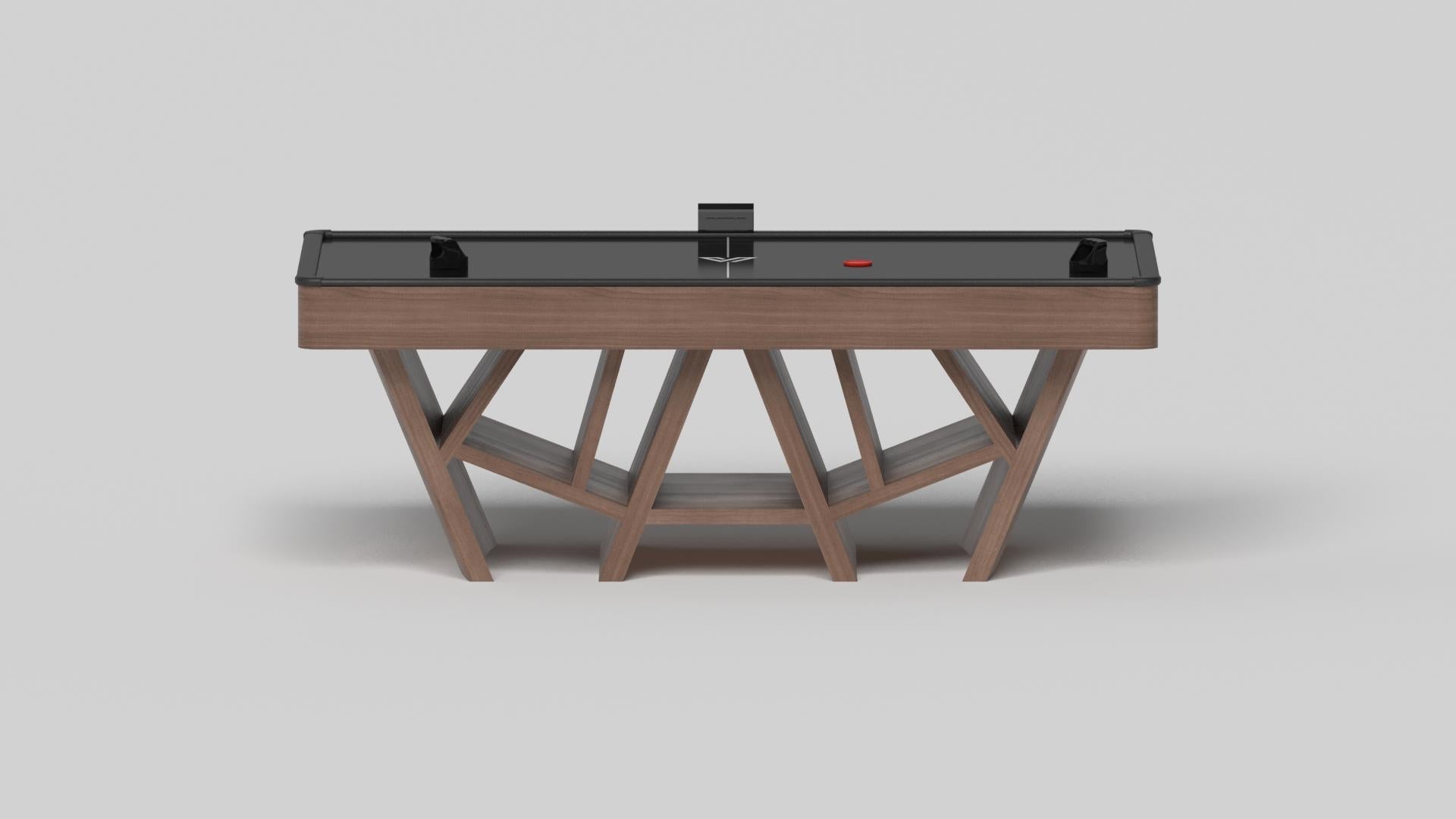 American Elevate Customs Maze Air Hockey Tables / Solid Walnut Wood in 7' - Made in USA For Sale