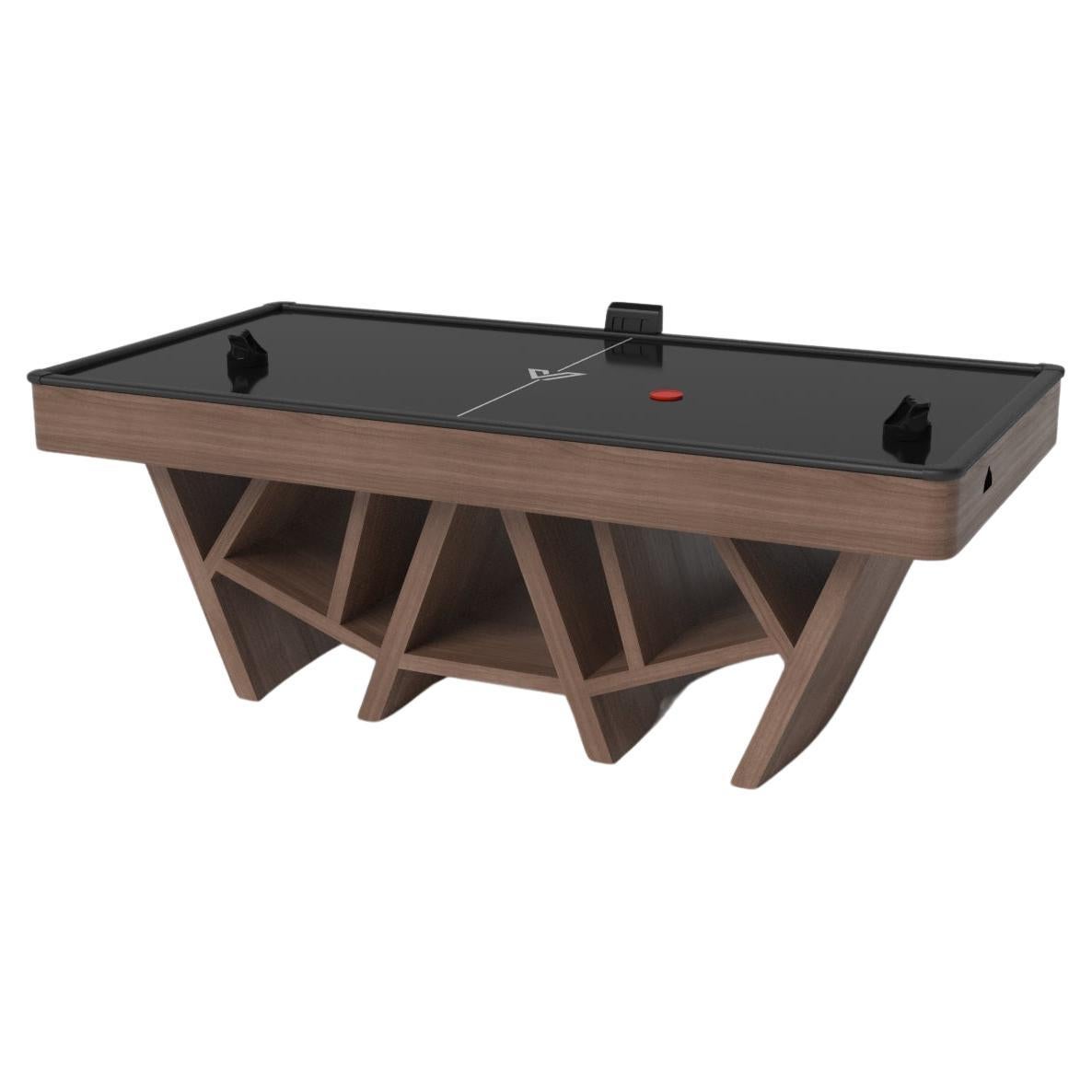 Elevate Customs Maze Air Hockey Tables / Solid Walnut Wood in 7' - Made in USA For Sale