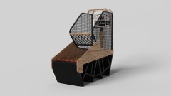 Tavoli da basket Maze di Elevate Customs / Legno massiccio di acero riccio in 8'3" - USA