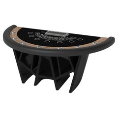 Elevate Customs Maze Black Jack Tables / Bois d'érable bouclé massif de 7'4" - USA