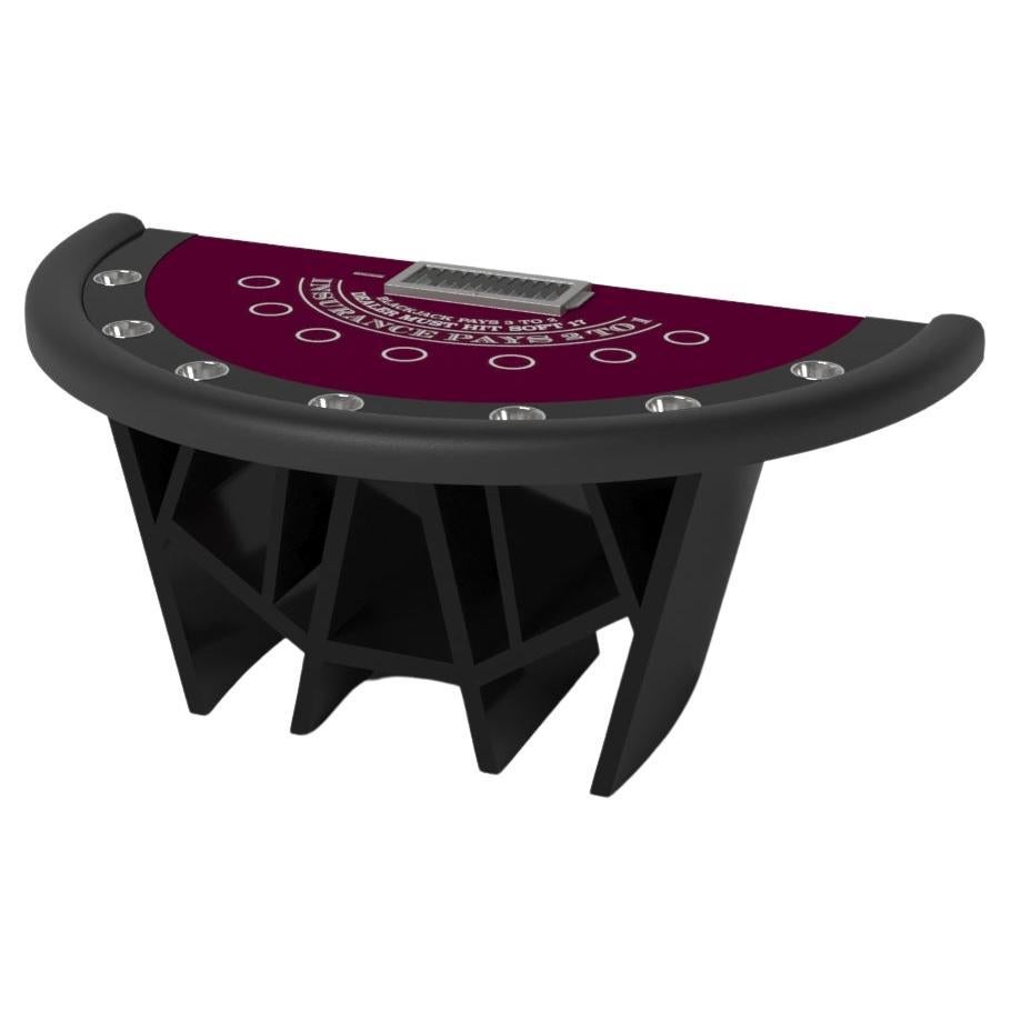 Elevate Customs Maze Black Jack Tables / Solid Pantone Black Color in 7'4" - USA For Sale