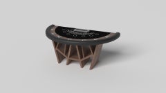 Elevate Customs Maze Black Jack Tables / Solid Walnut Wood in 7'4" - Made in USA