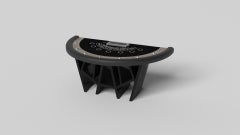 Elevate Customs Maze Black Jack Tables/Solid White Oak Wood in 7'4" -Made in USA