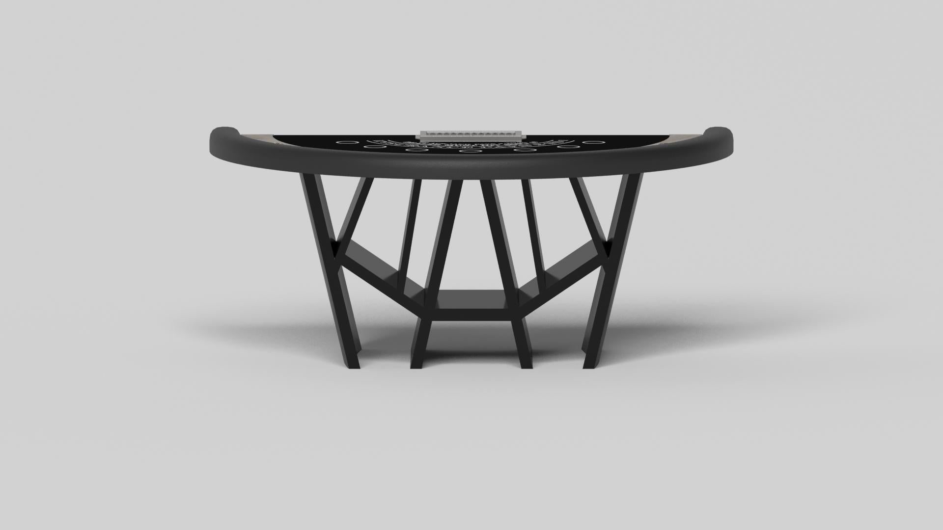 American Elevate Customs Maze Black Jack Tables/Solid White Oak Wood in 7'4