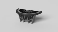 Elevate Customs Maze Schwarze Jack-Tische /Eisenstahl-Blattmetall-Tische in 7'4" -USA