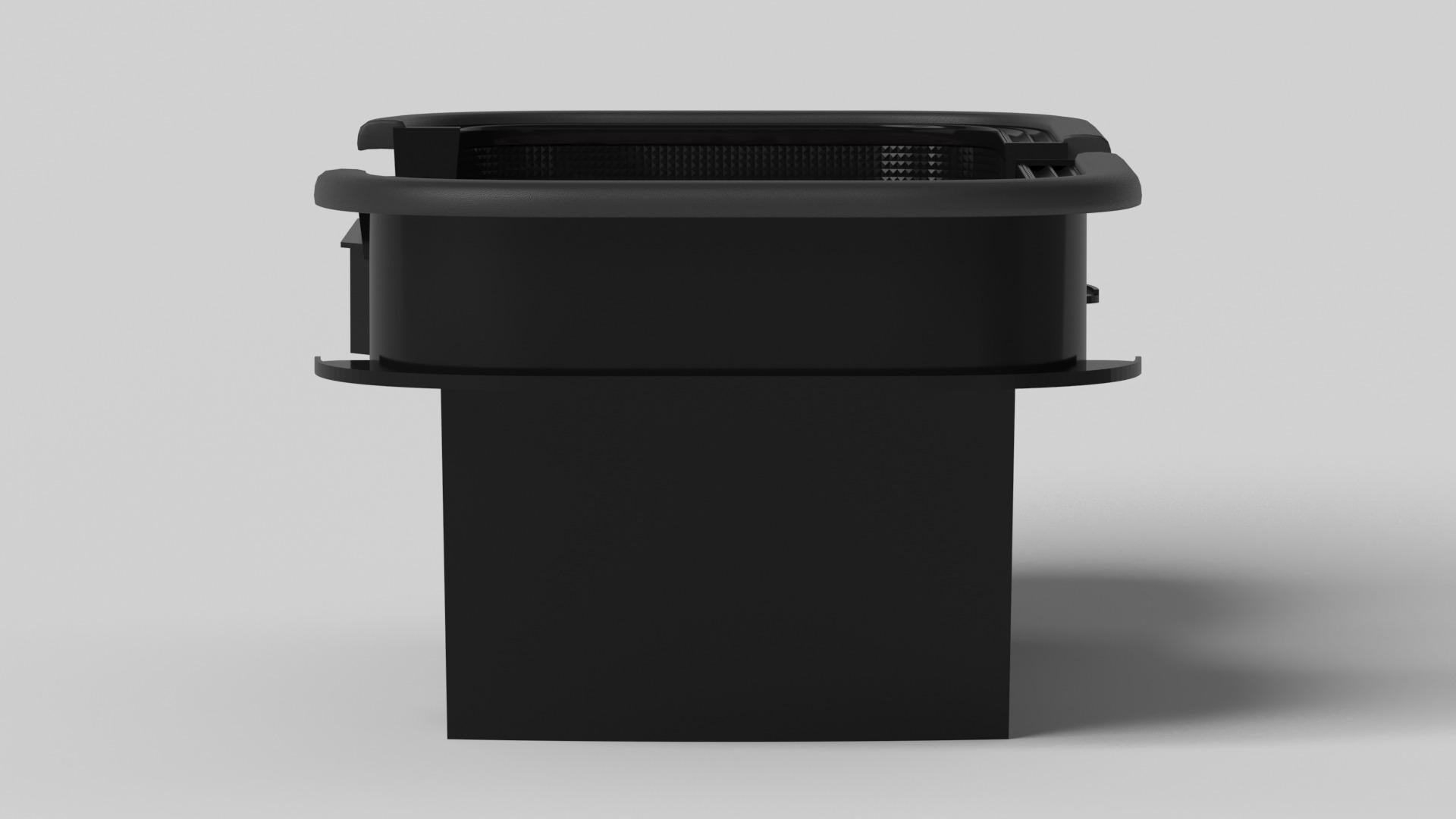Moderne Elevate Customs tables Maze Craps/Solid Pantone Black Color in 9'9
